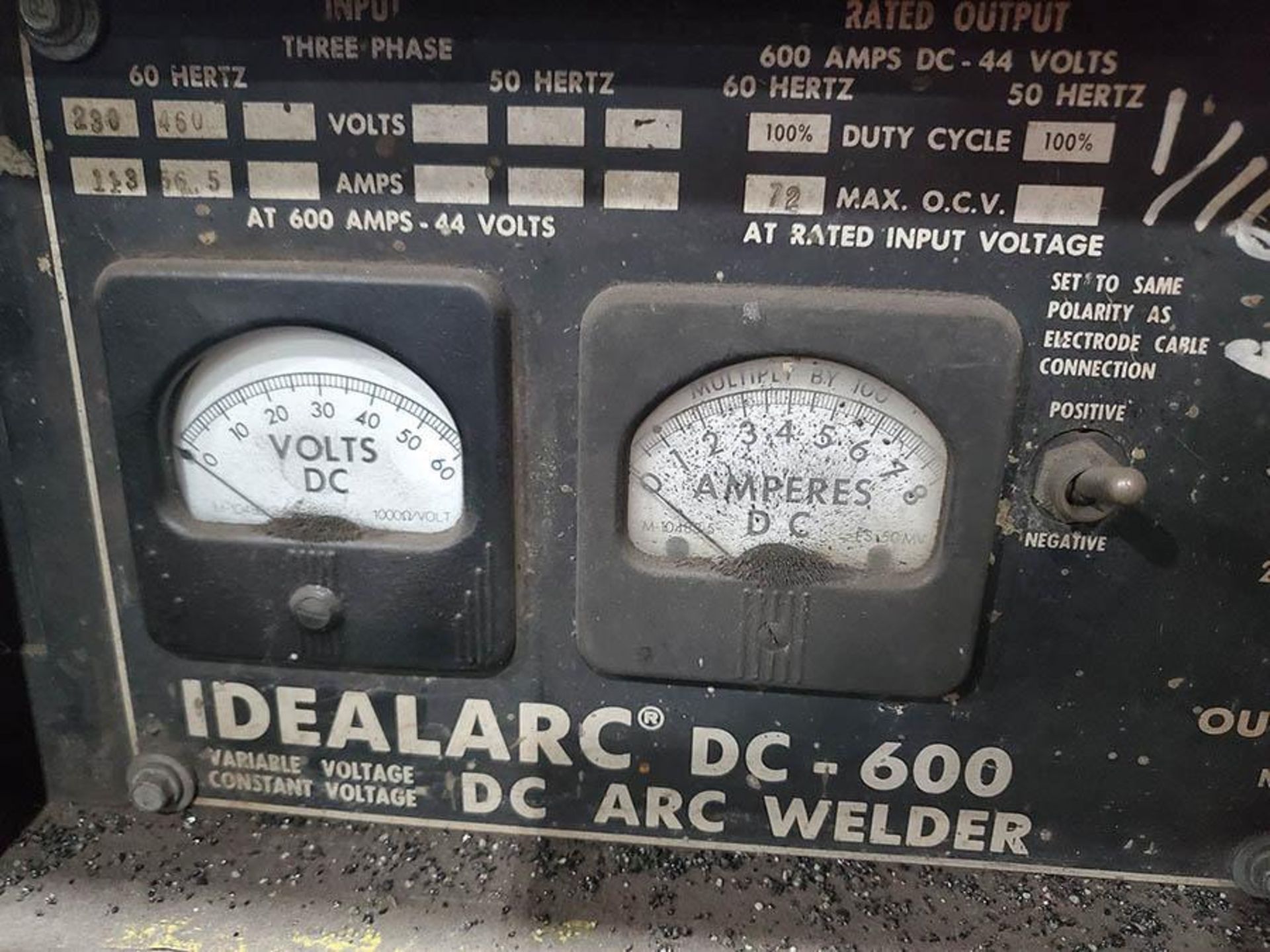 LINCOLN IDEALARC 600 WELDING POWER SUPPLY - Image 3 of 3