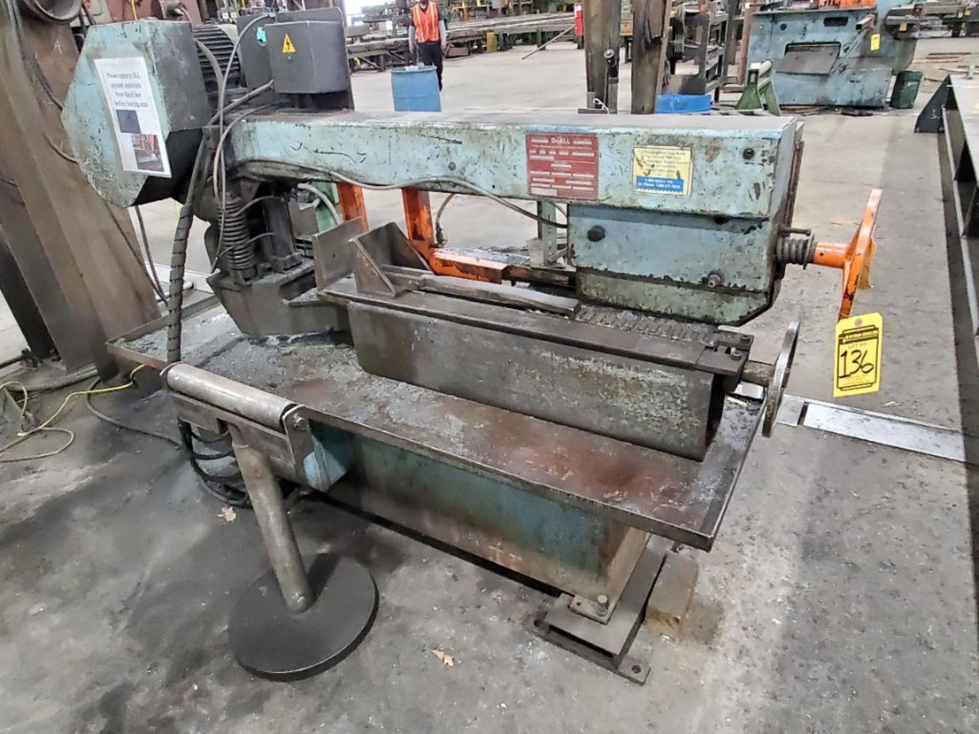 DOALL BANDSAW S; MO.C-916S SN.48 2-91227 230V 6.4AMPS 60HZ 3PHASE 159" BAND LENGTH - Image 2 of 8