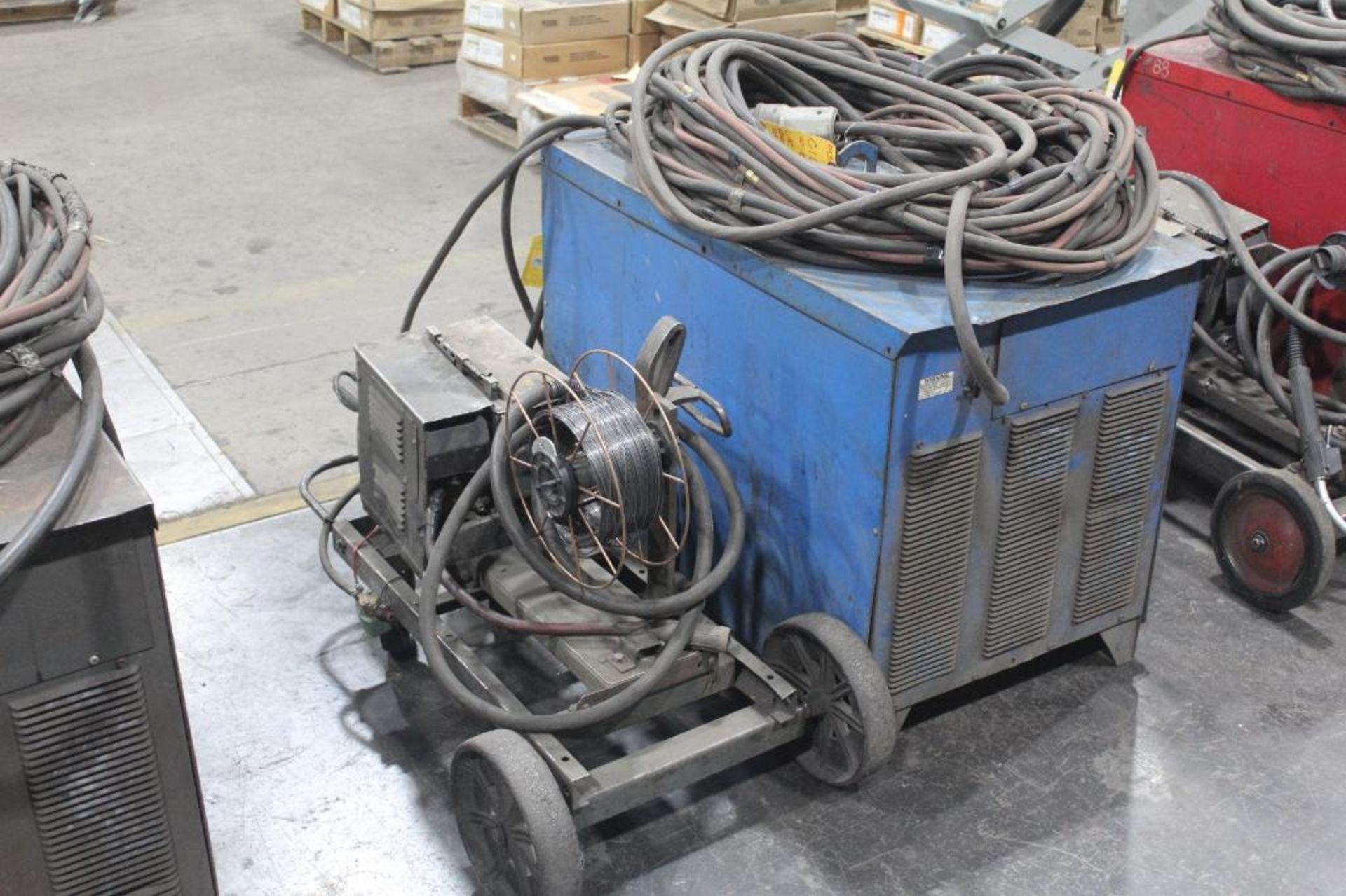 LINCOLN ELECTRIC IDEALARC DC-600 WELDER SN.AC658235 230-460V WITH LN-8 WIRE FEED SN.57089 115V - Image 2 of 10