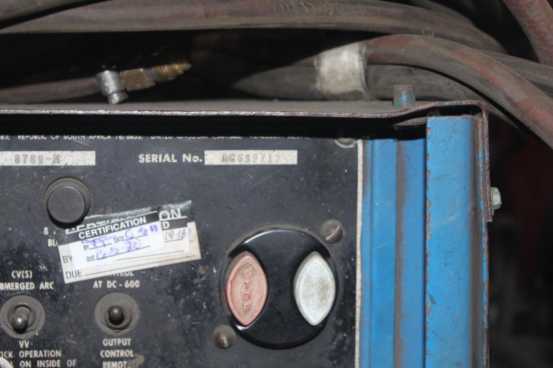 LINCOLN ELECTRIC IDEALARC DC-600 WELDER SN.AC684483 230-460V WITH LN-8 WIRE FEED SN.U1110613415 - Image 6 of 11