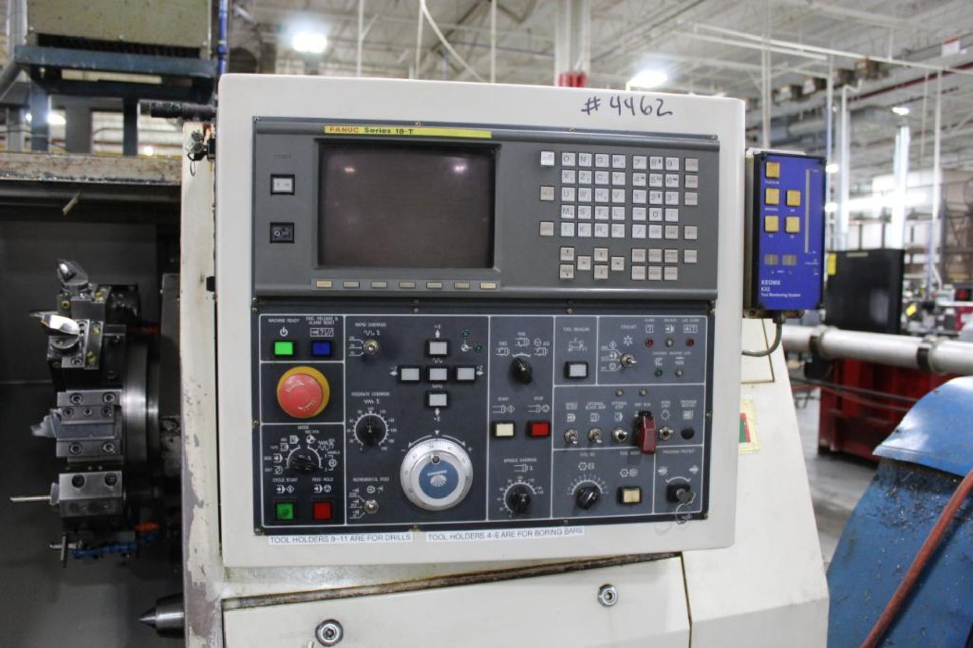 LOT: DAEWOO CNC TURNING CENTER MODEL PUMA 200C, S/N PM200611, 8 IN. 3-JAW CHUCK, TOOL EYE, 12 - Image 4 of 10