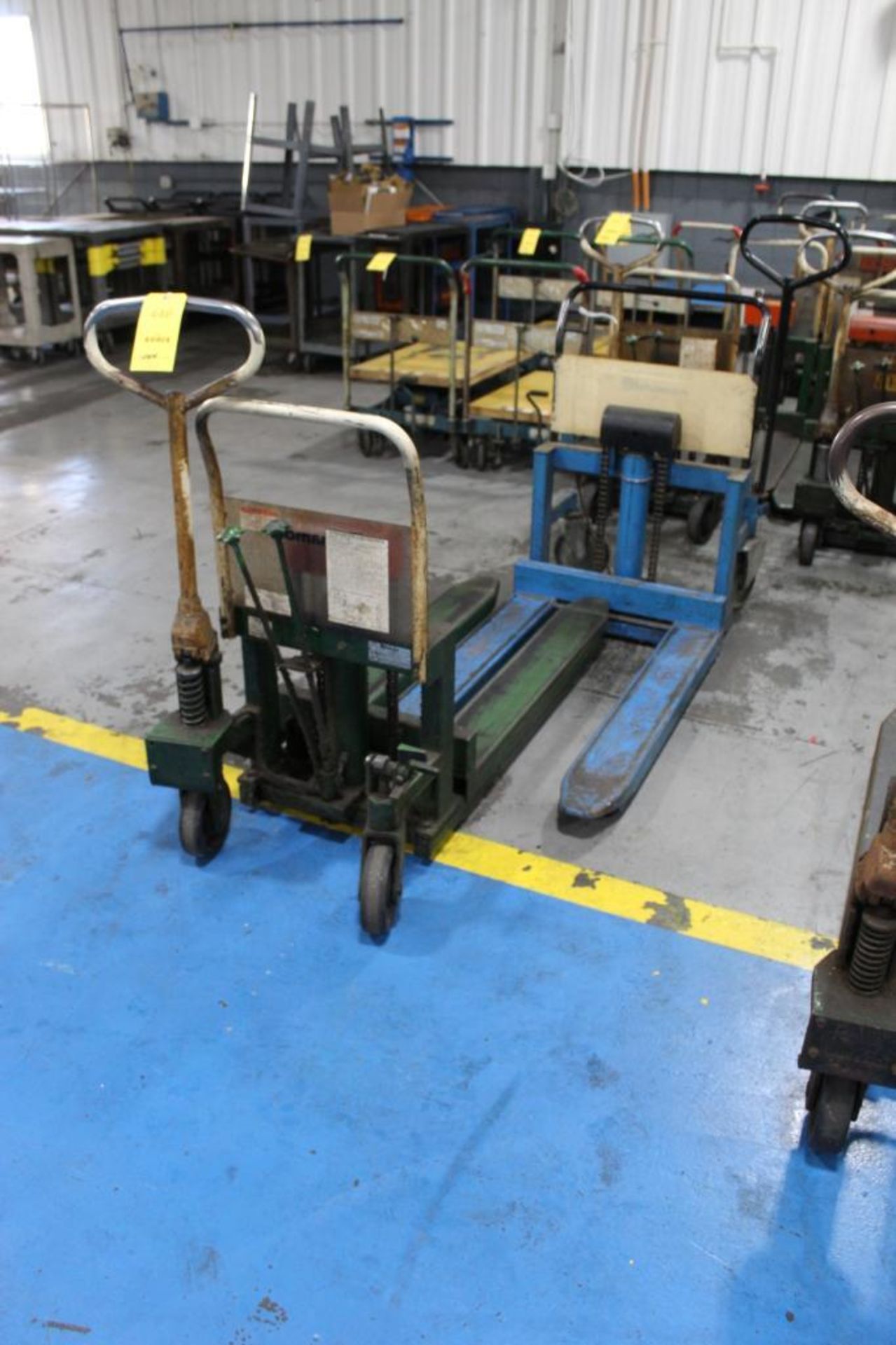 LOT: (2) BISHAMON HYDRAULIC PALLET JACKS