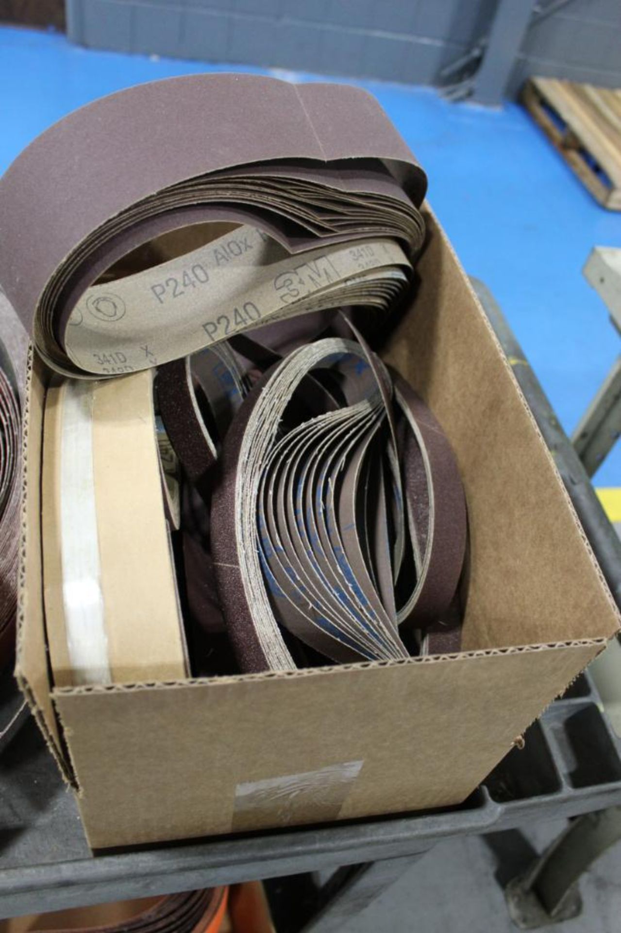 LOT: ASSORTED BELTS ON RUBBERMAID CART - Image 3 of 4