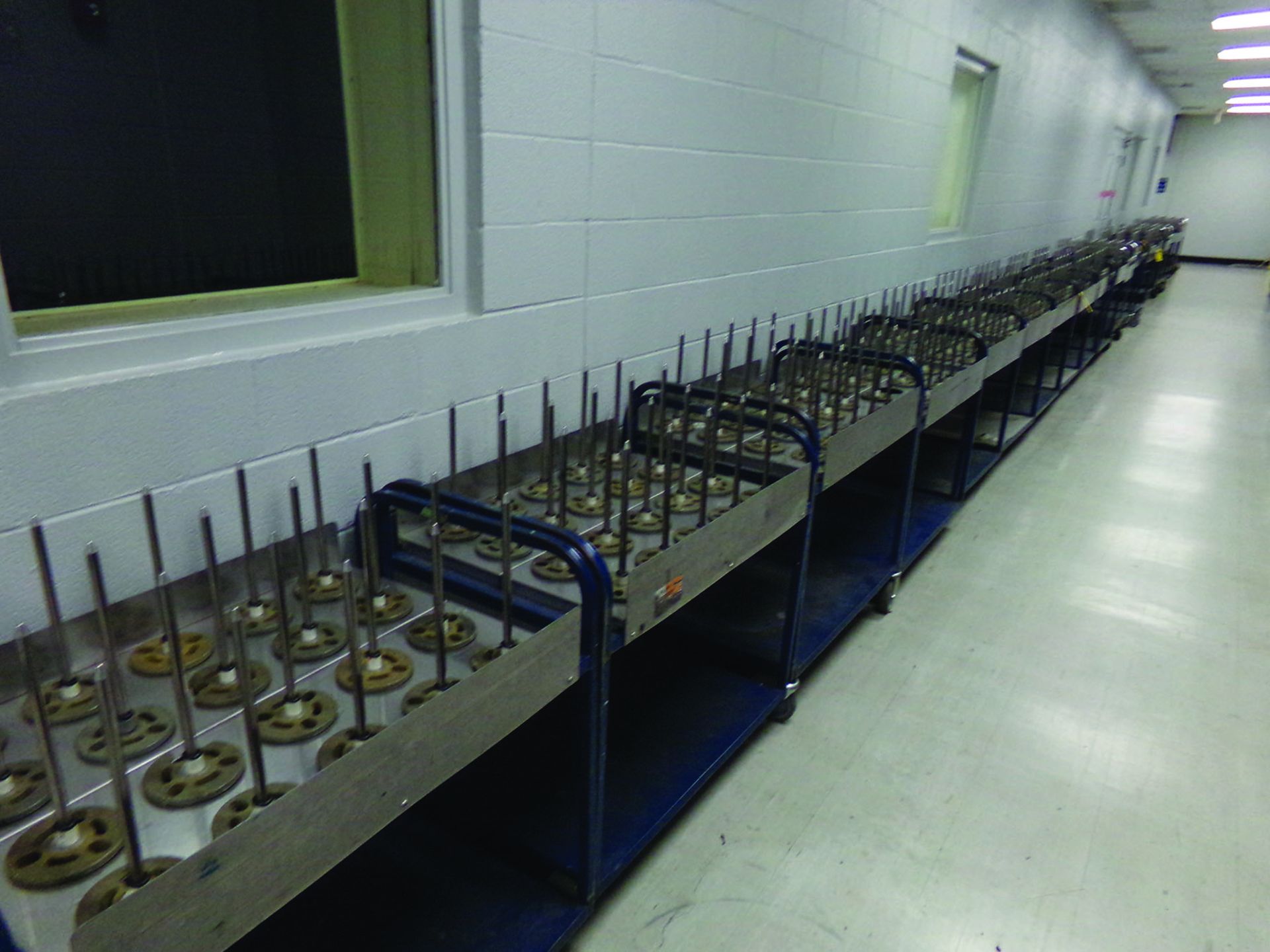 (22) ROLLING CARTS W/ SPINDLES - Image 2 of 5