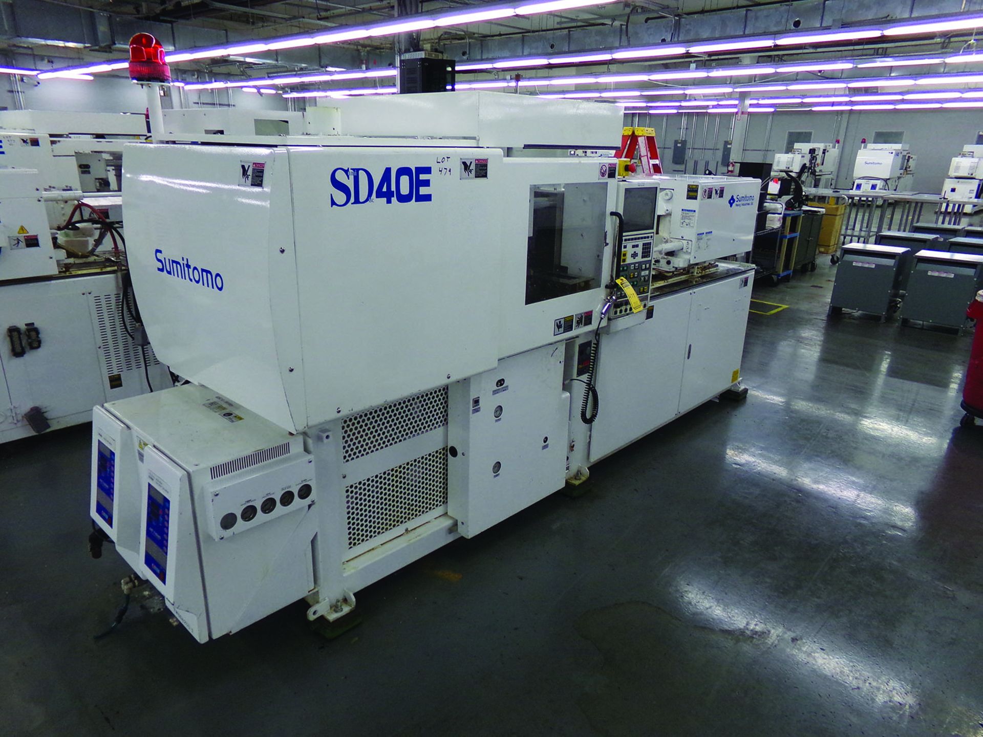 2005 SUMITOMO SD40E MOLDING MACHINE, 208 VOLT, 3-PHASE, MOWN 1191