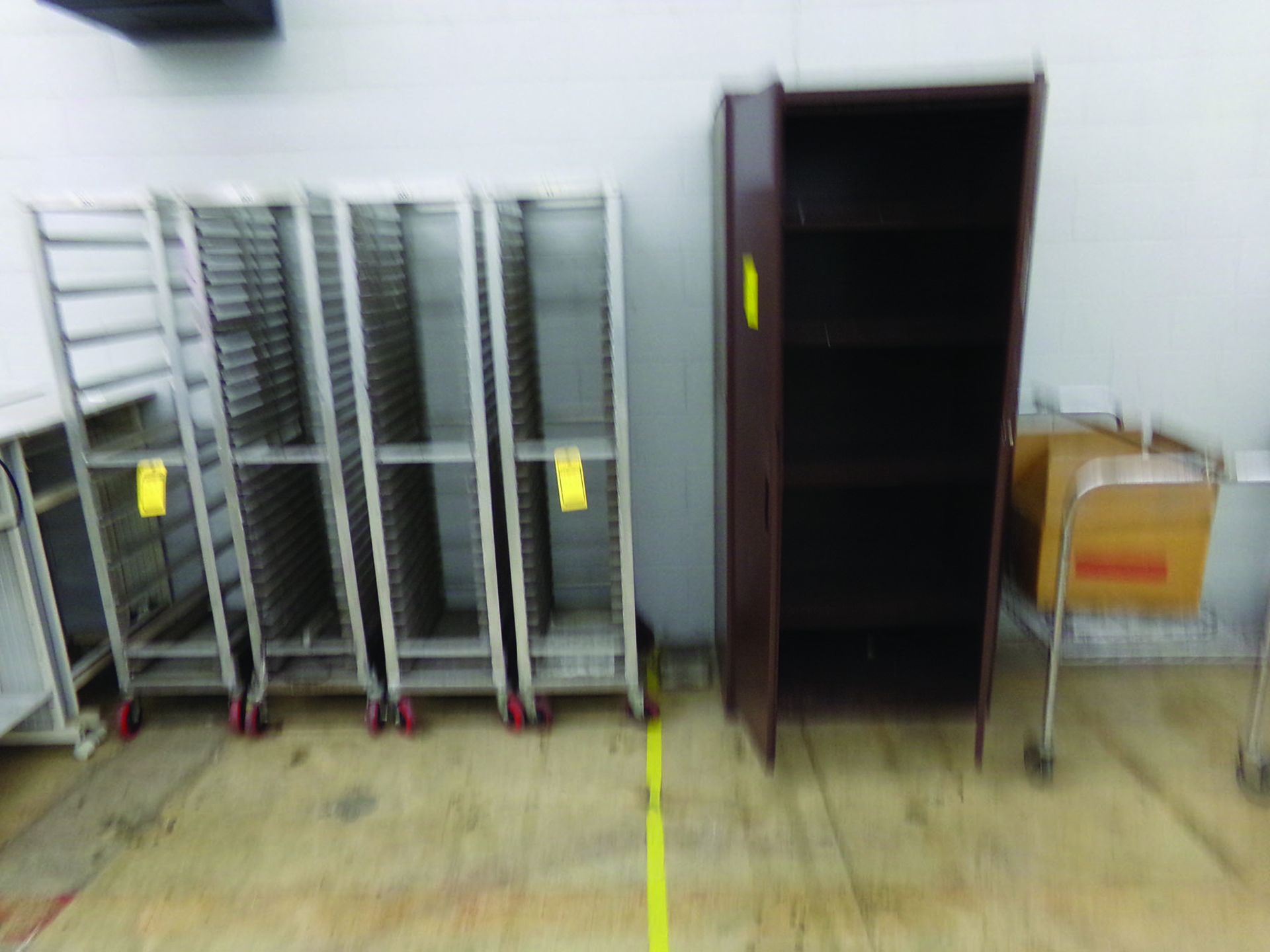 LOT OF ROLLING CARTS, TABLES & CABINETS