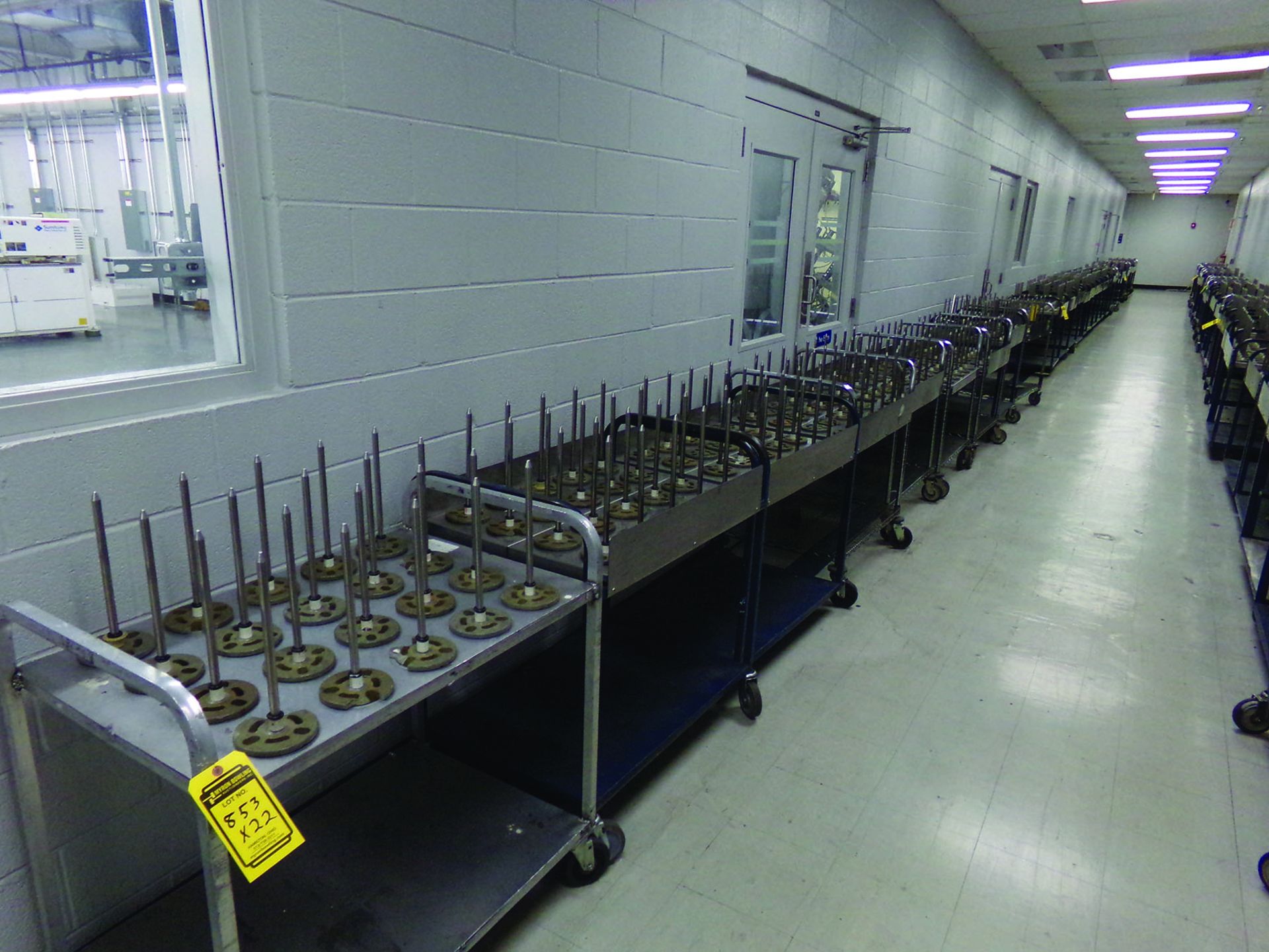 (22) ROLLING CARTS W/ SPINDLES - Image 4 of 5