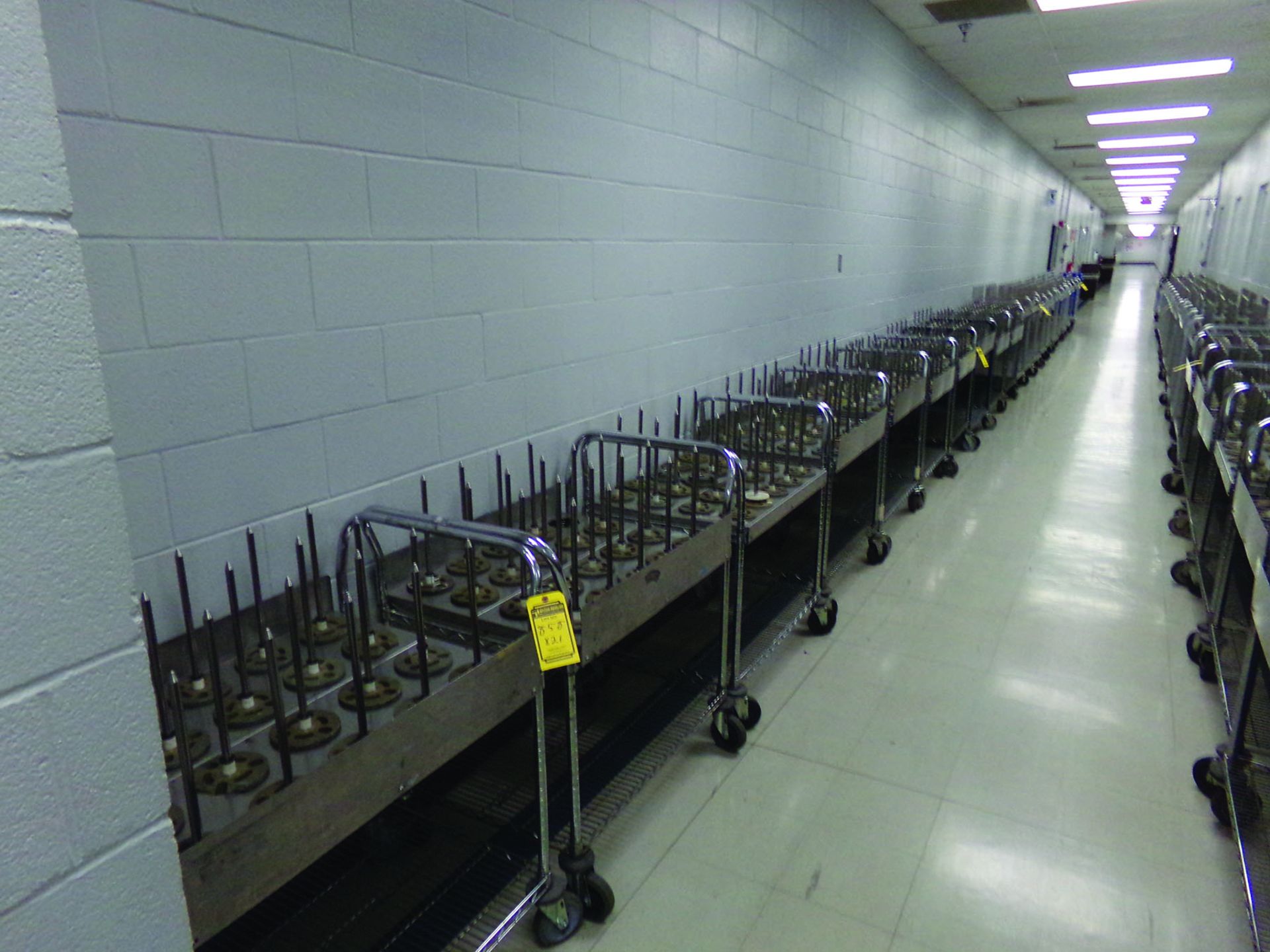 (21) ROLLING CARTS W/ SPINDLES - Image 2 of 2