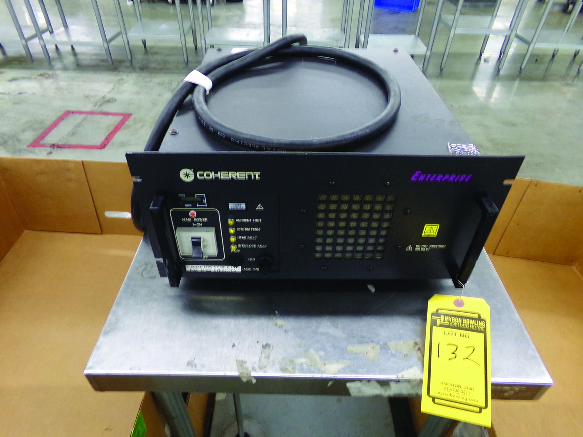 COHERENT LASER POWER SUPPLY MODEL ENTERPRISE IIKREV.A, S/N 40885-ENT