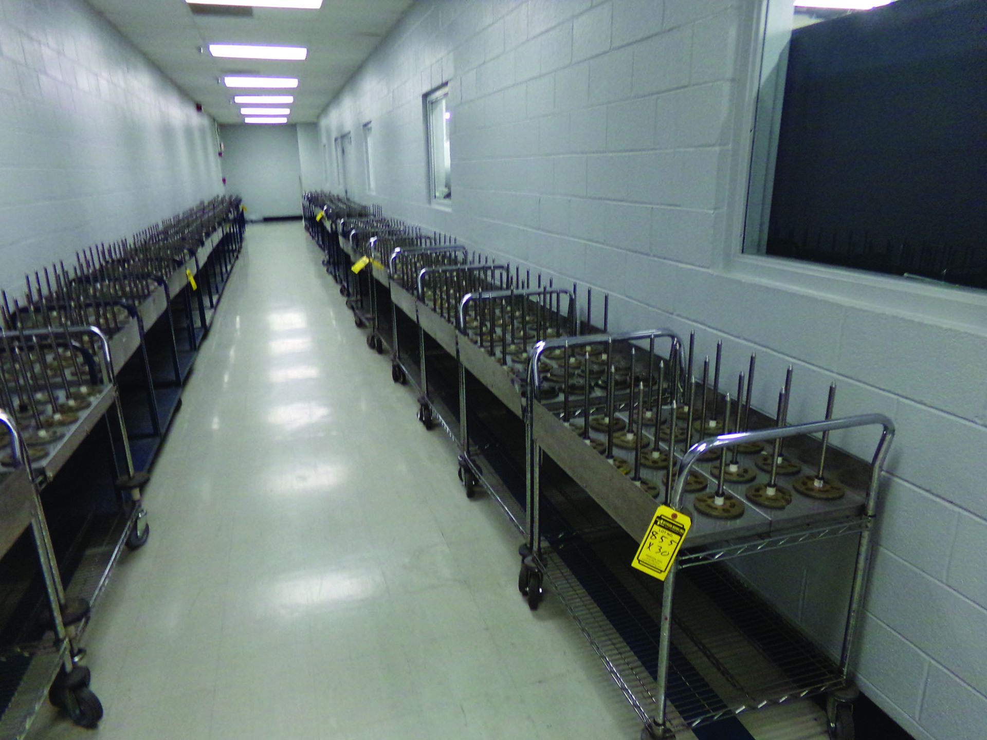 (30) ROLLING CARTS W/ SPINDLES - Image 3 of 4