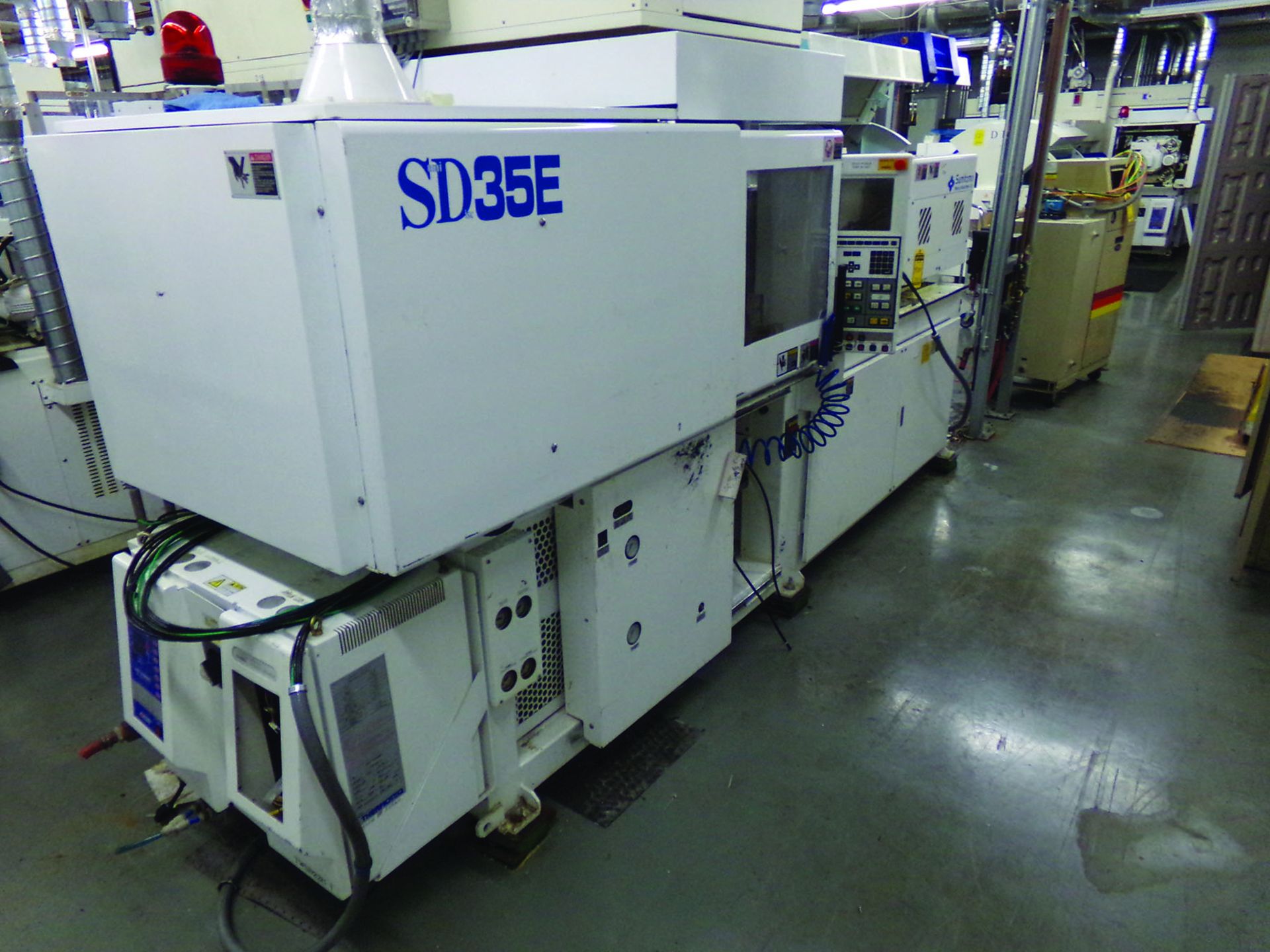 2003 SUMITOMO SD35E MOLDING MACHINE, 200 V., 3-PHASE, MOWE 0488