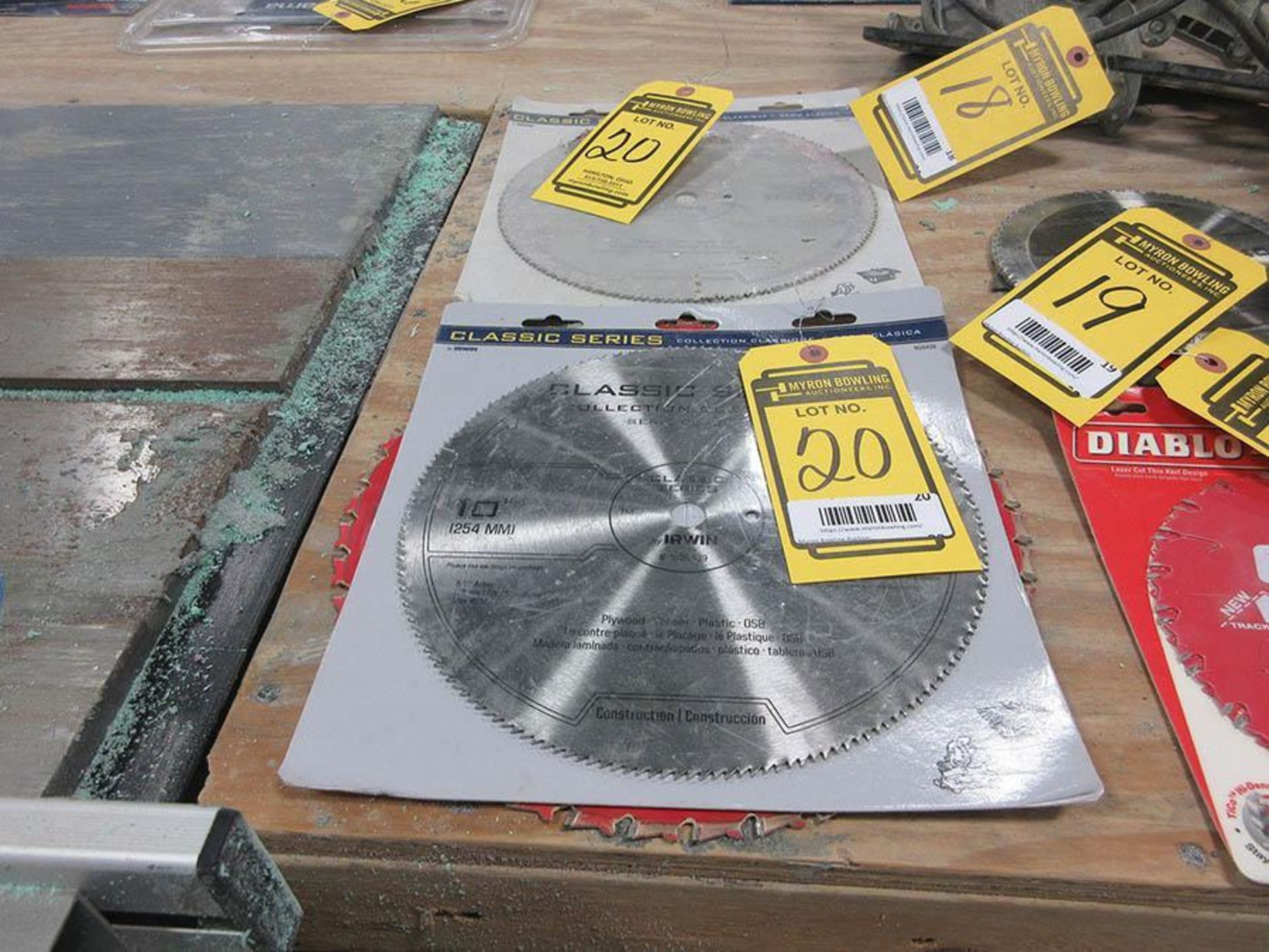 (2) NEW IRWIN 10'' 180T SAW BLADES