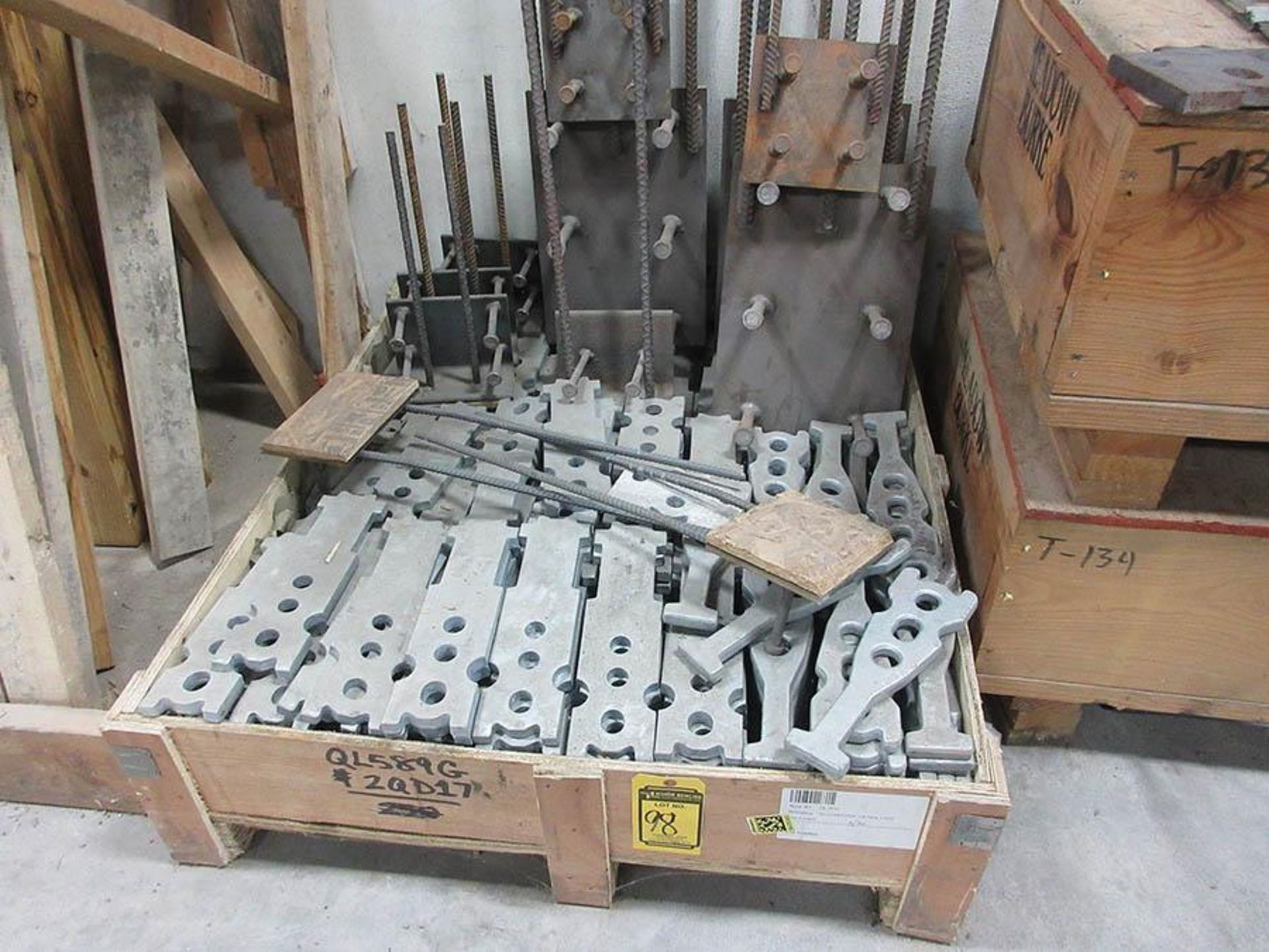 (3) CRATES W/ ERECTION ANCHORS, 1/2'' PLATES