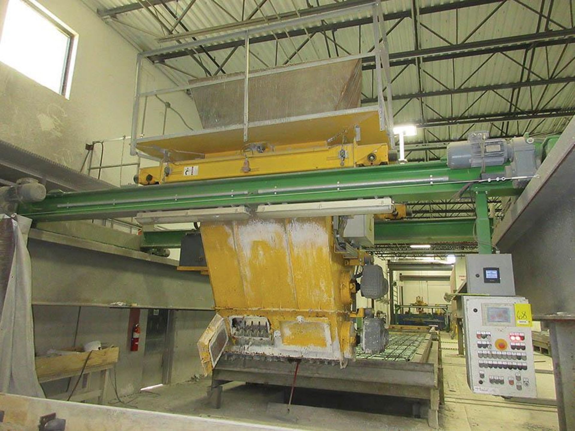 2012 VOLLERT CONCRETE PLACEMENT HOPPER, COMPUTER CONTROLLED, MOUNTED ON RAIL SYSTEM, V/S CONTROL, - Image 2 of 17