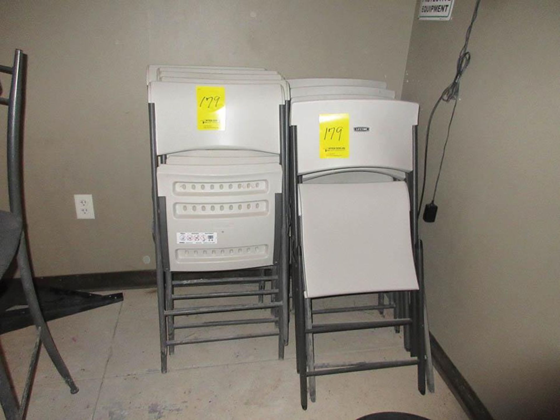 (2) LIFETIME FOLDING TABLES & (10) LIFETIME FOLDING CHAIRS - Image 2 of 2
