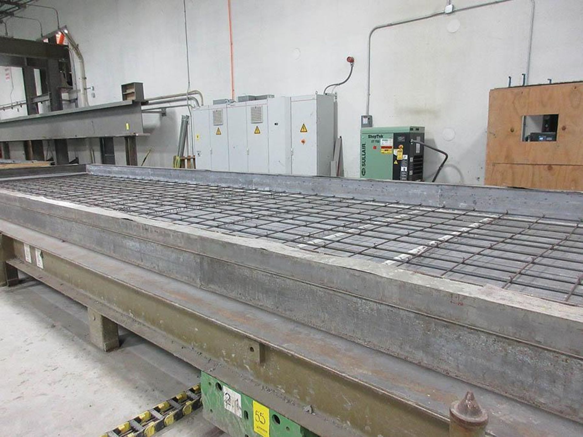 (18) 2012 VOLLERT 12' X 42' CONCRETE CASTING PALLETS, UNIQUE STEEL ASSEMBLY MATERIAL, 3/8'' PLATE, - Image 9 of 16