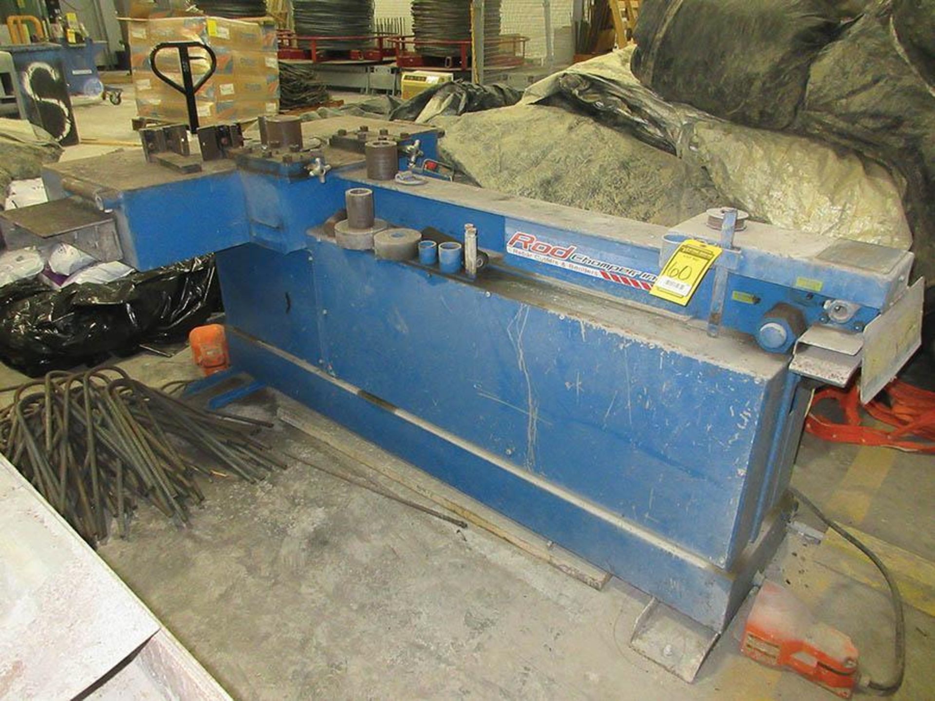 2014 ROD CHOMPER HYDRAULIC REROD BENDER, MODEL CBRE8D, S/N 3525, HORIZONTAL BENDING TABLE, BENDS