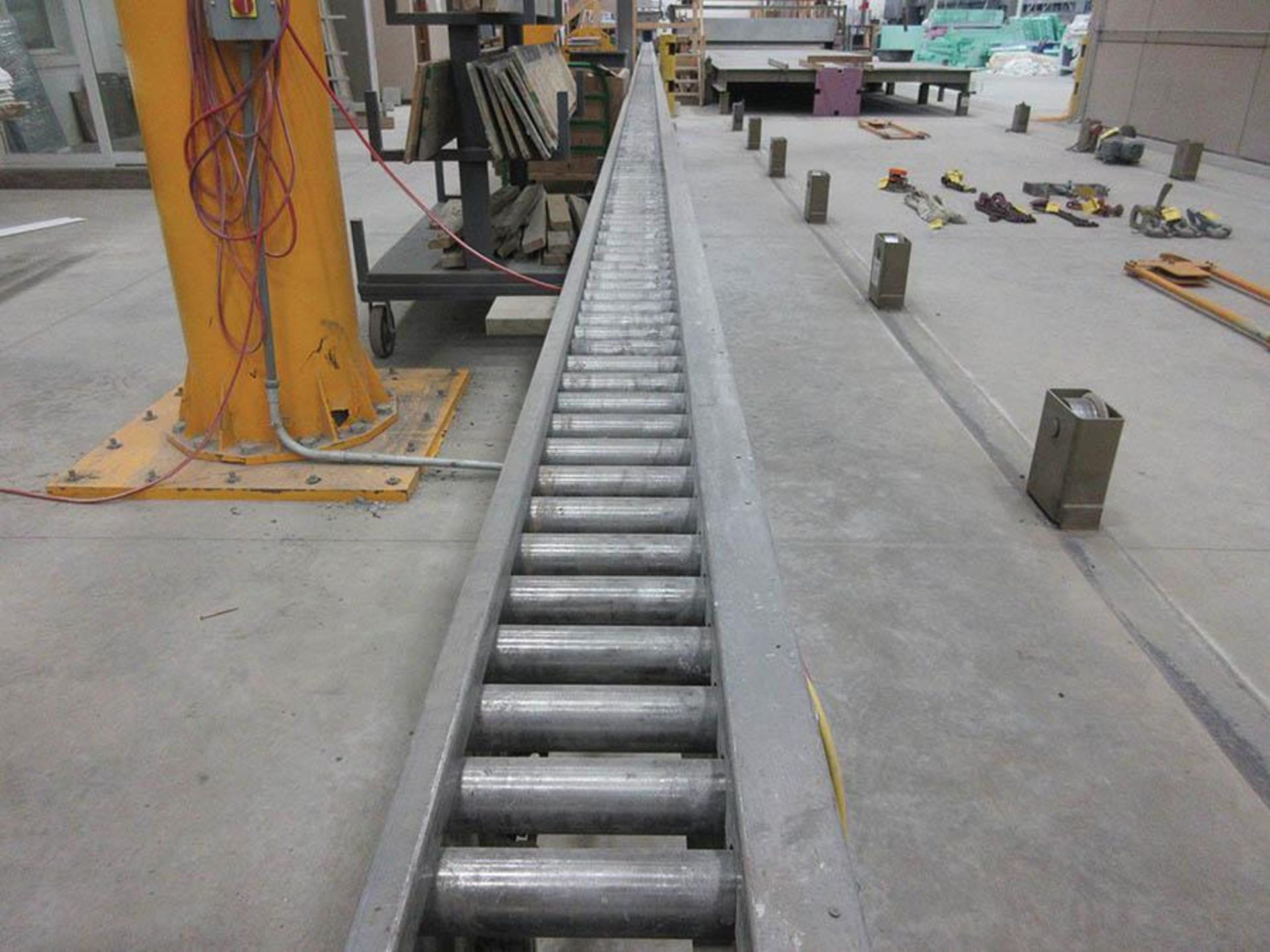 2012 VOLLERT PASS-THROUGH FORM WASHERS & POWER ROLLER CONVEYOR SYSTEM, 240' OF CONVEYOR, (1) 10'