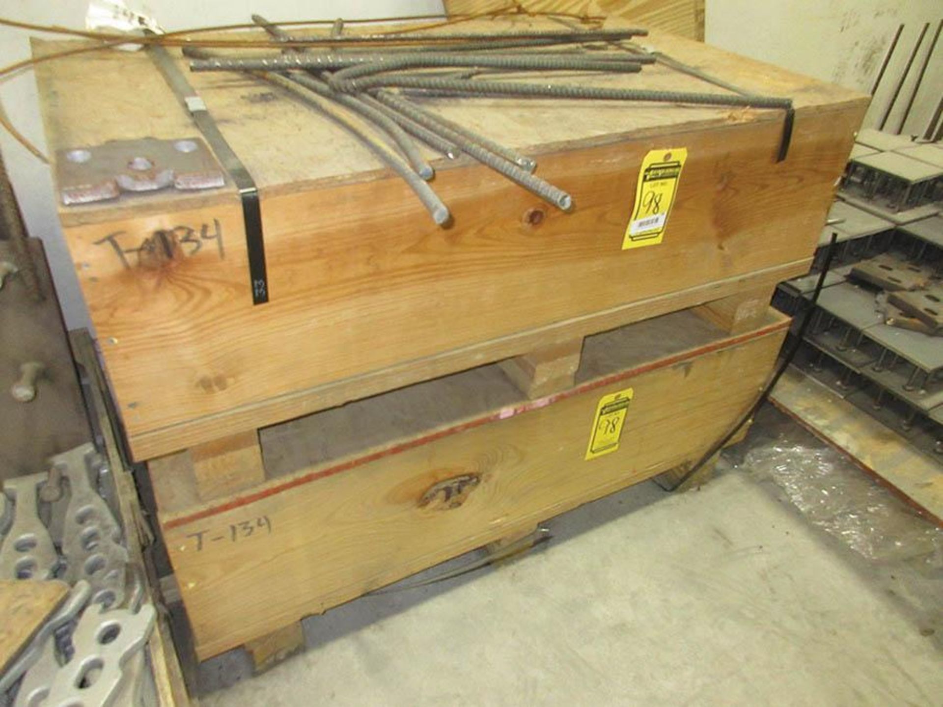 (3) CRATES W/ ERECTION ANCHORS, 1/2'' PLATES - Image 2 of 3