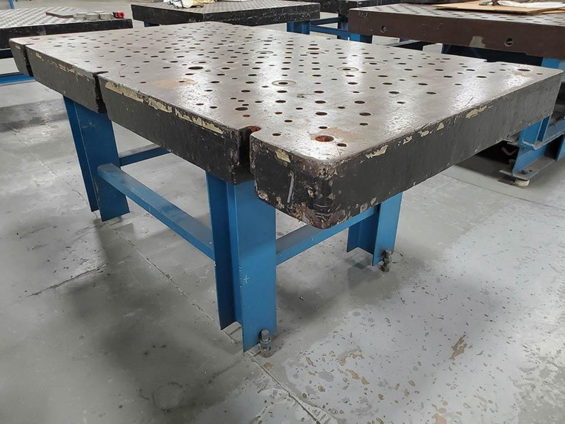 84'' X 48'' PIN HOLE TYPE LAYOUT/WELDING TABLE - Image 5 of 6
