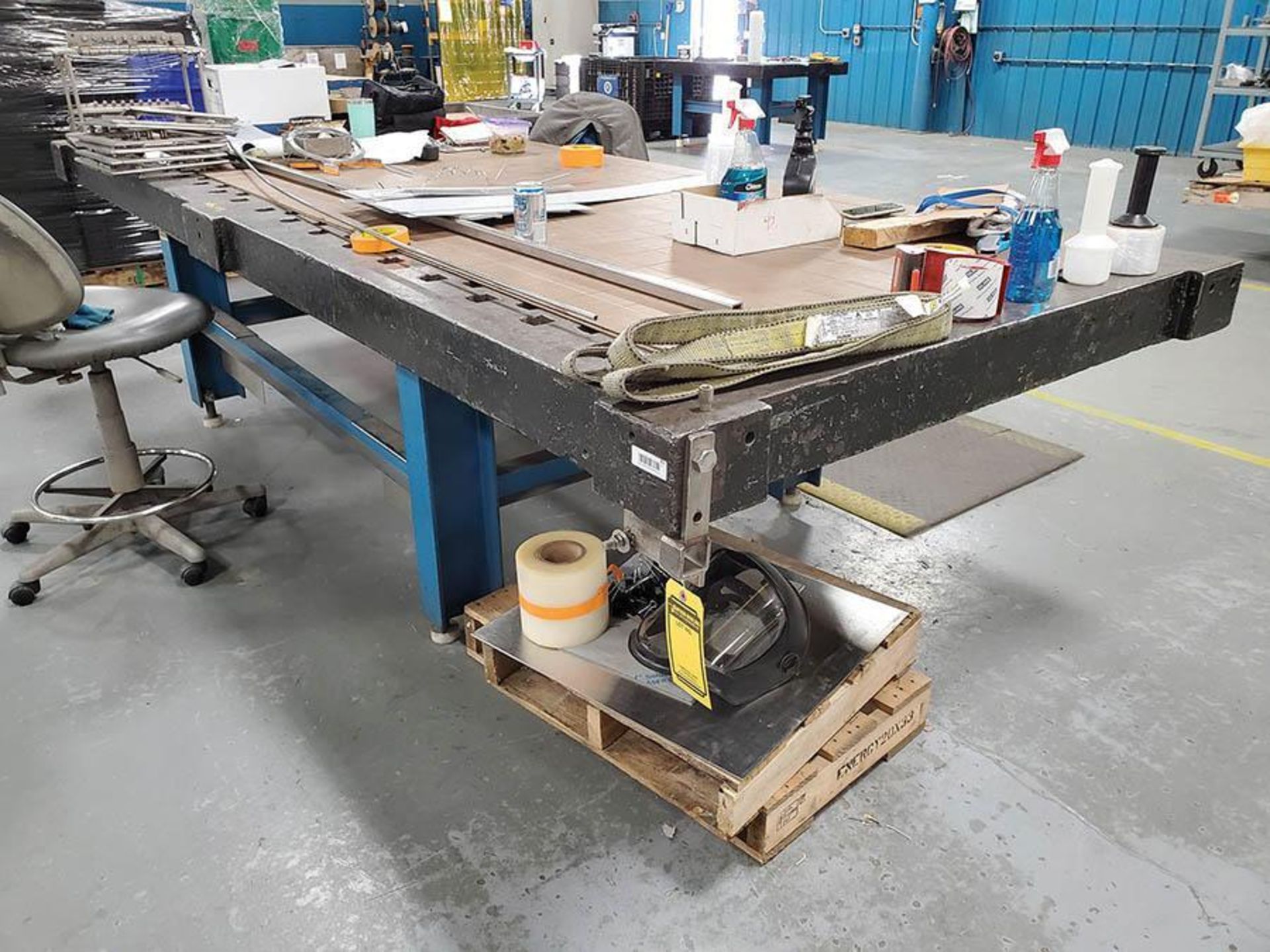 142-1/4'' X 54-1/2'' ACORN TYPE LAYOUT/WELDING TABLE