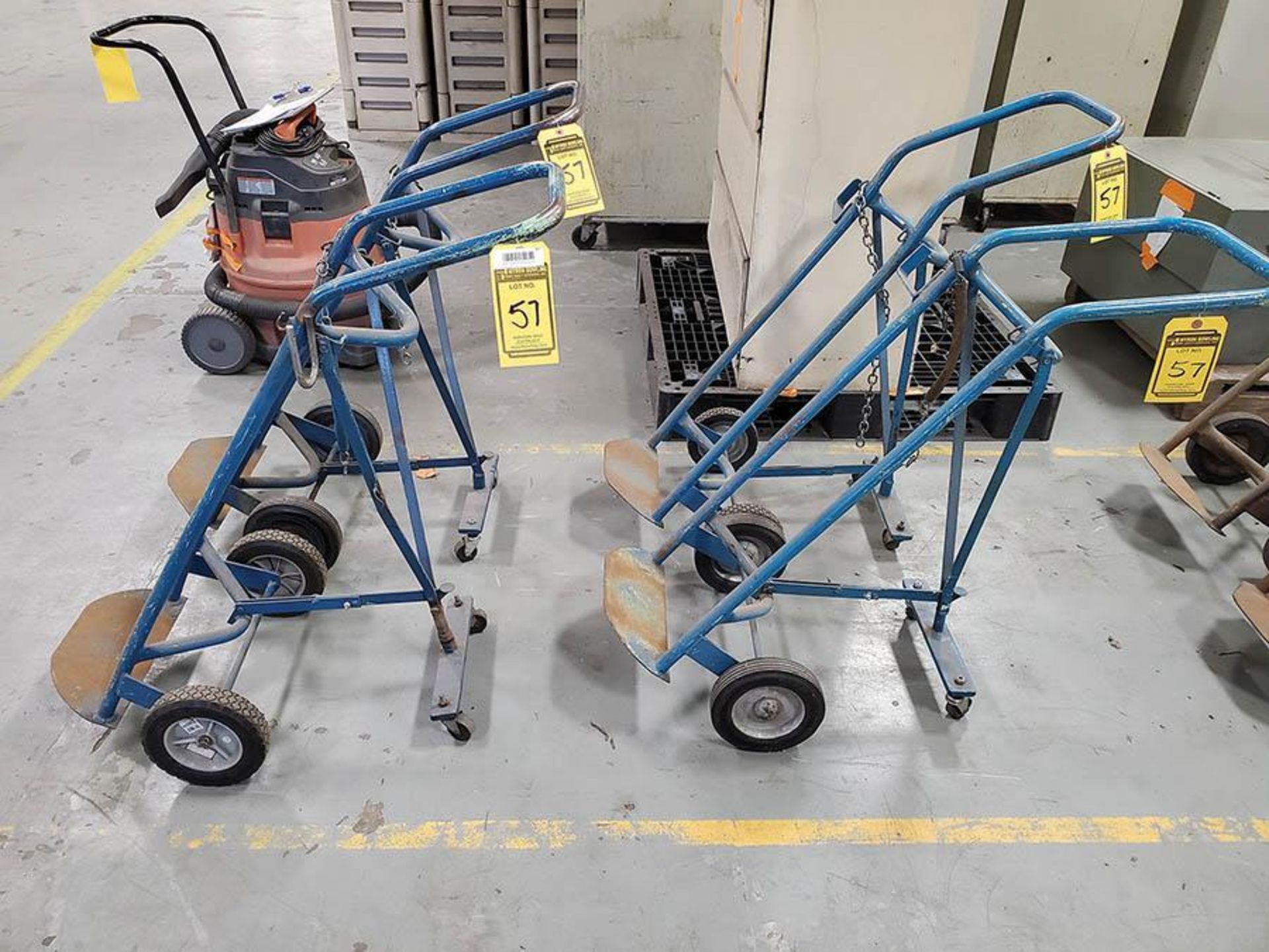 (4) 3-WHEEL BOTTLE CARTS