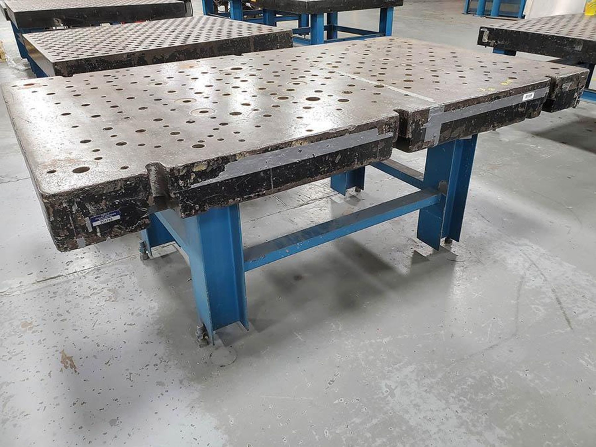 84'' X 48'' PIN HOLE TYPE LAYOUT/WELDING TABLE - Image 2 of 6