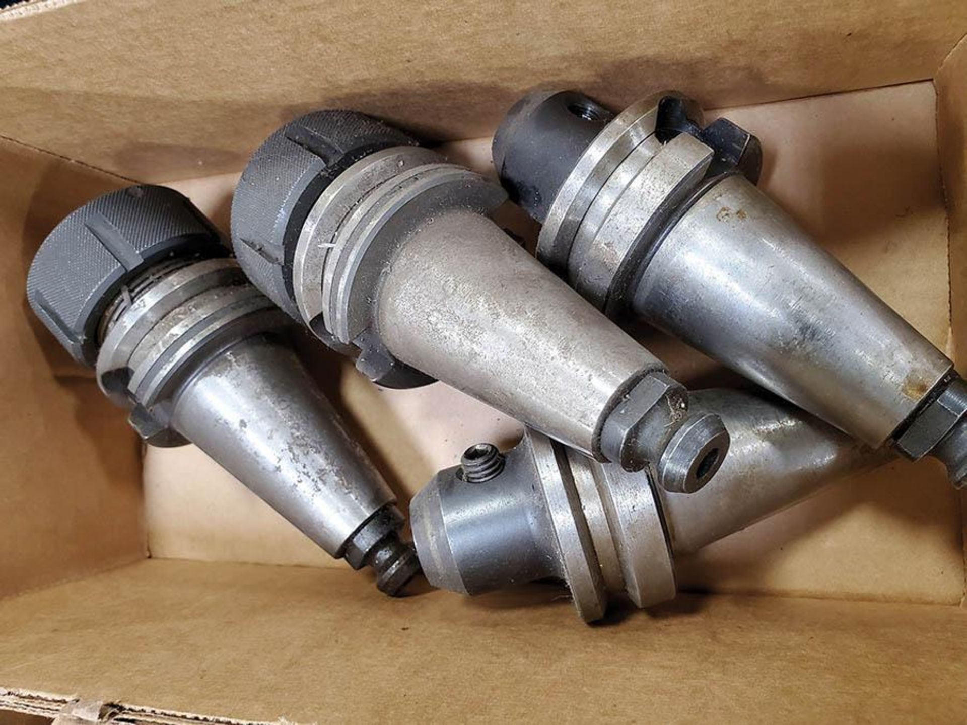 (4) BT-40 TAPER TOOL HOLDERS WITH TOOLING