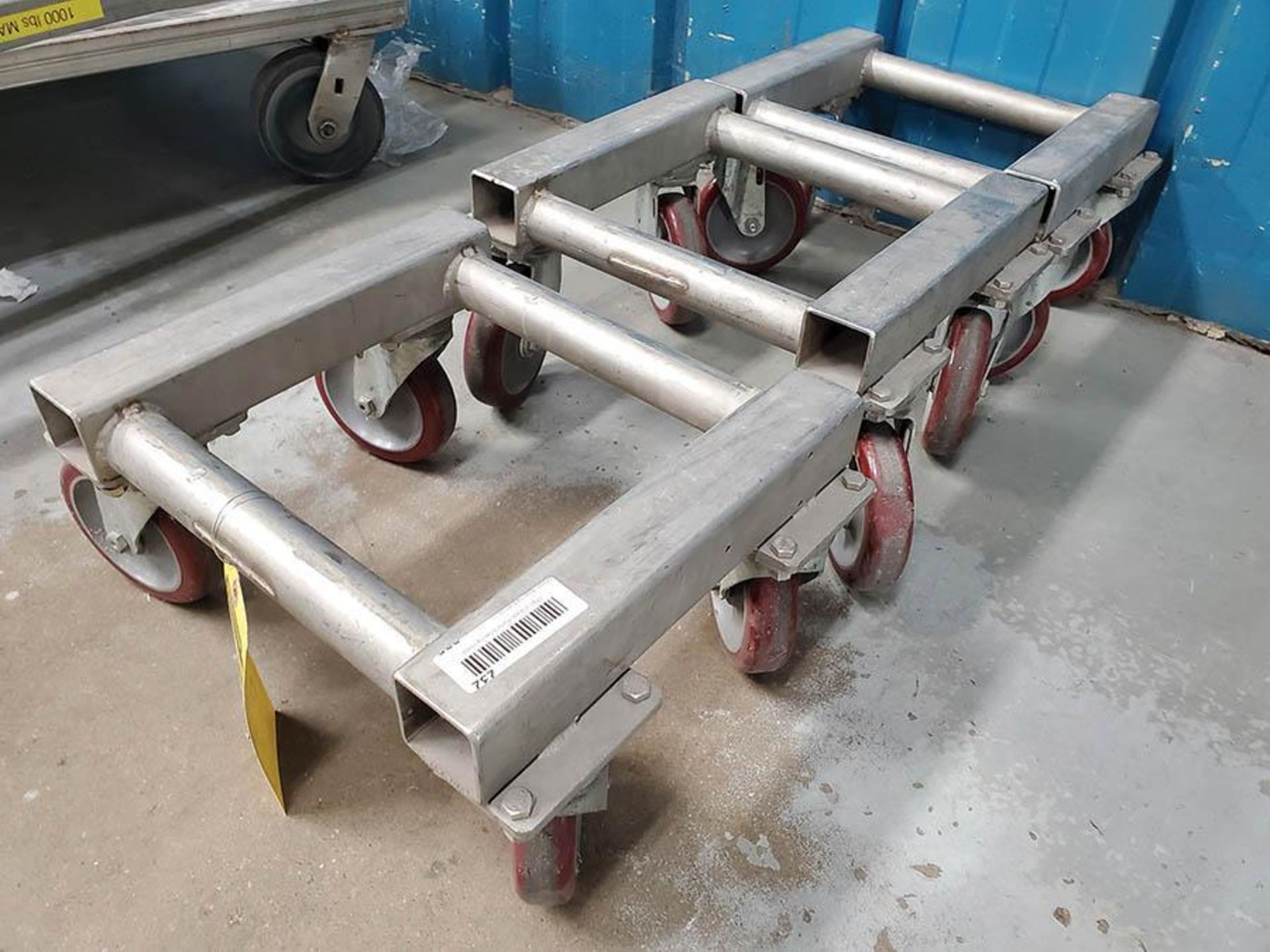 (3) STAINLESS STEEL FLOOR DOLLIES - Image 3 of 3