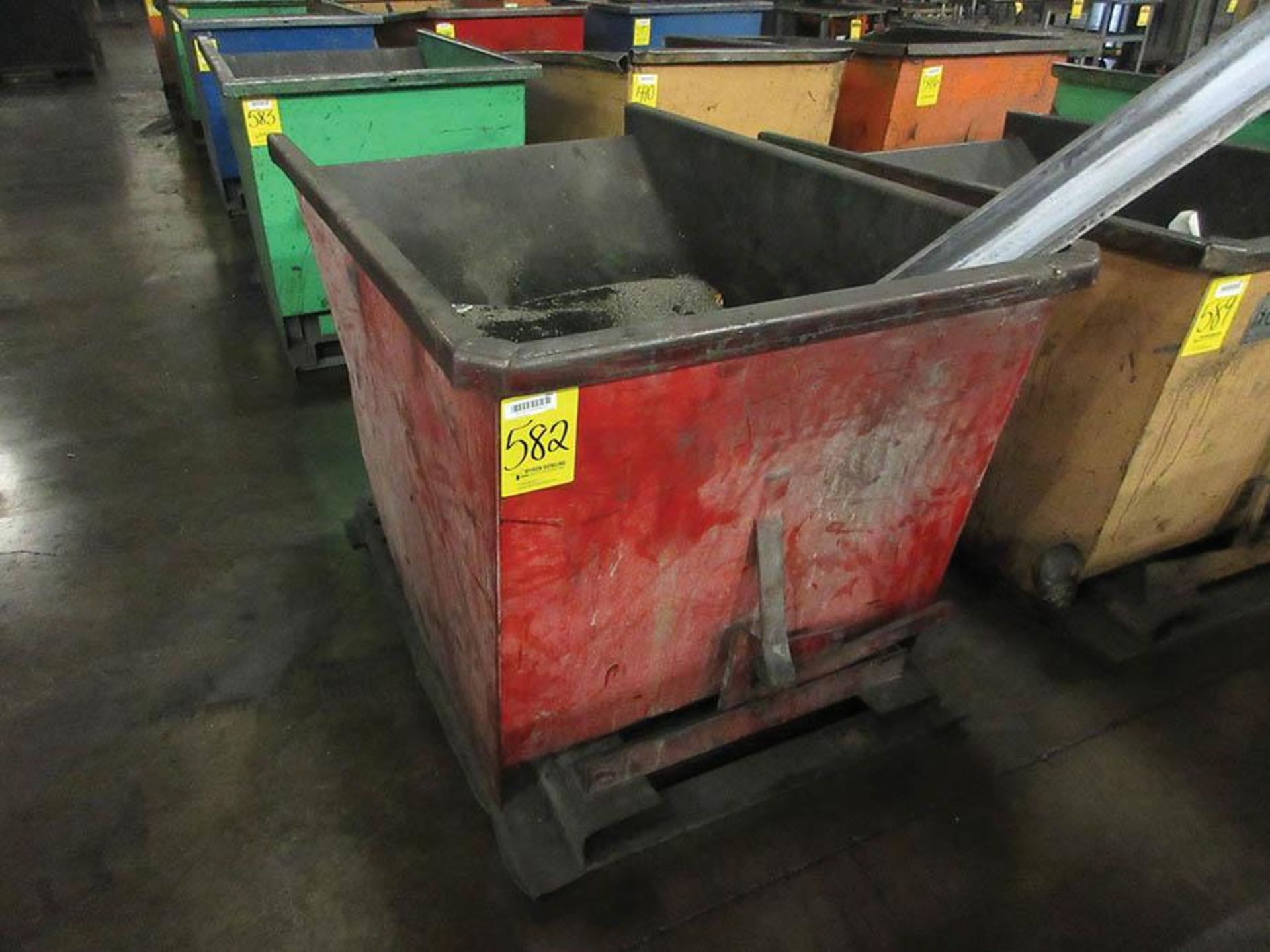 SELF-DUMPING HOPPER, APPROX. 2 YD.