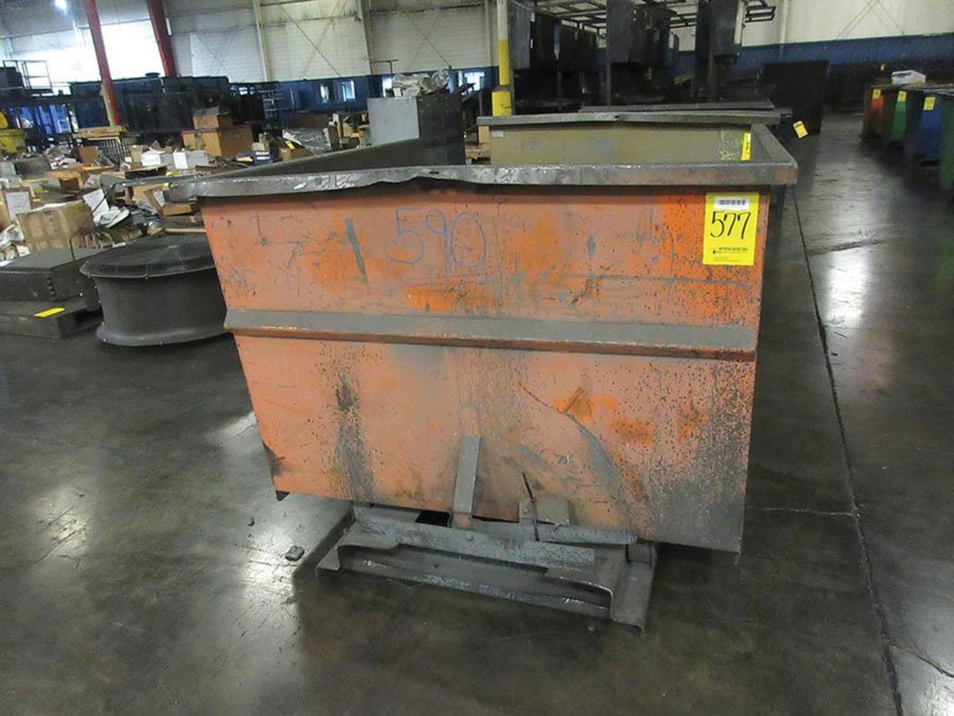 SELF-DUMPING HOPPER, APPROX. 2 YD.