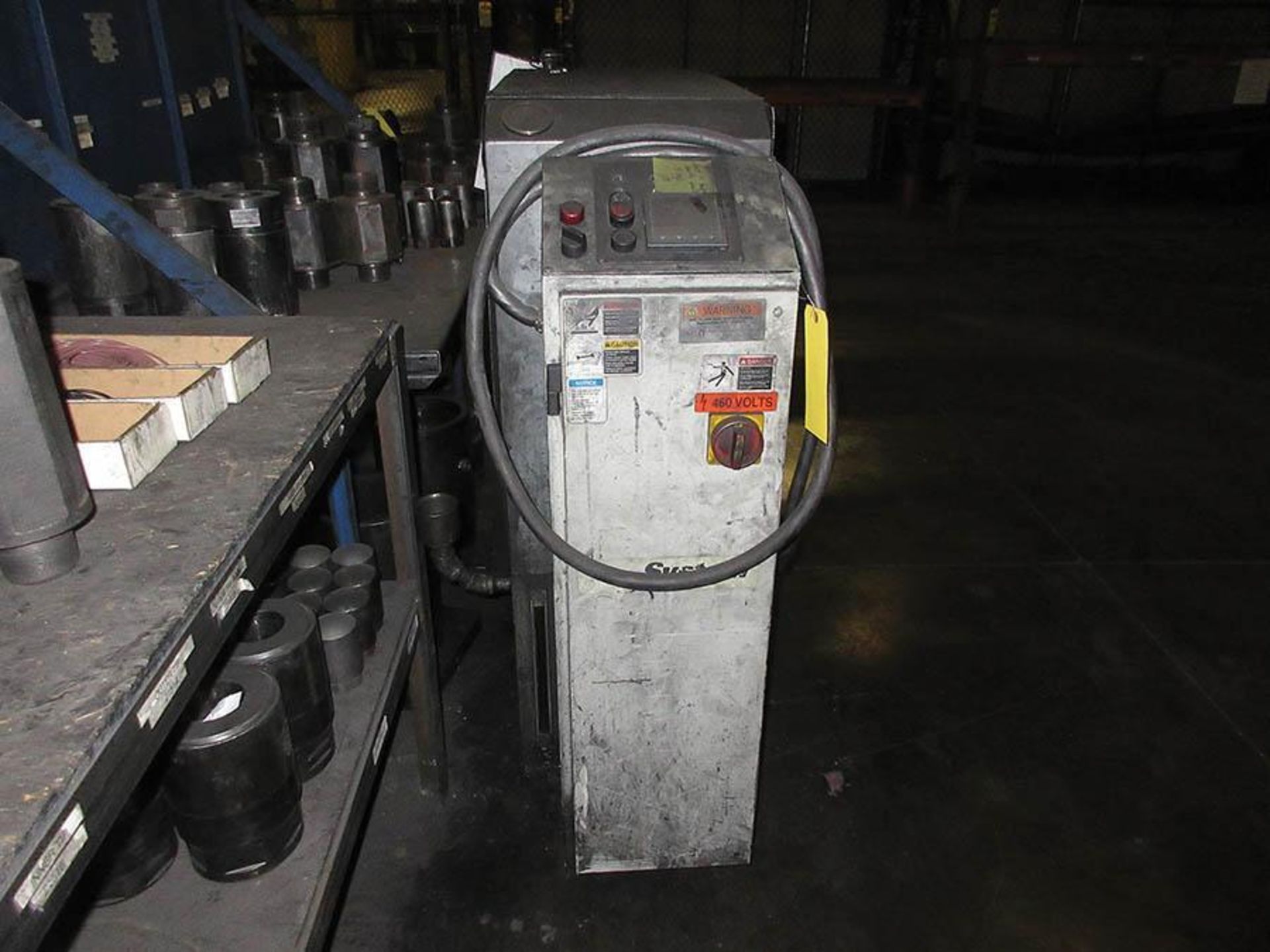 MOKON MODEL H44112GV HEATER, 460/60/3, 500 DEG. F. MAX TEMP., MODEL CP160/1 CONTROL UNIT