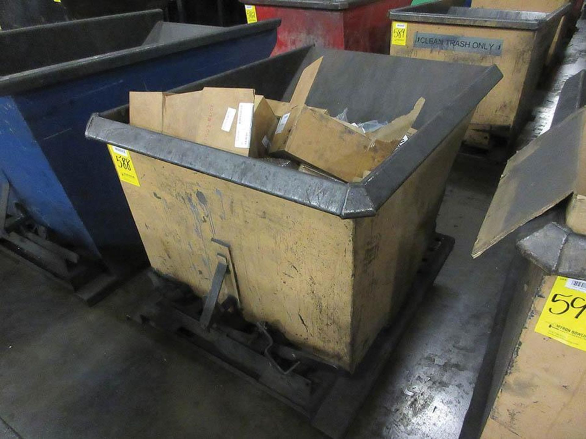 SELF-DUMPING HOPPER, APPROX. 2 YD.