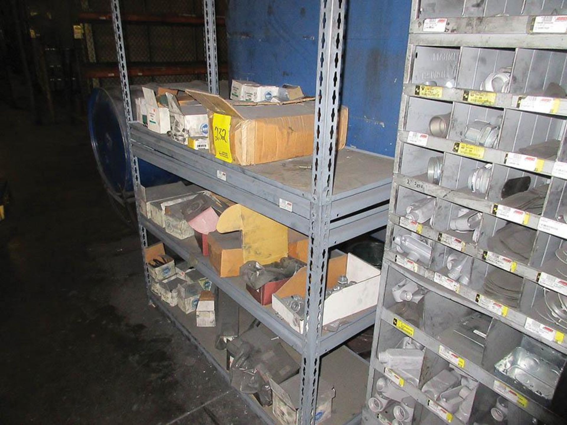 (5) KM PIGEON HOLE CABINETS W/ ASSORTED HARDWARE CONTENT, (1) 5-SHELF UNIT W/ CONTENT - Image 14 of 14