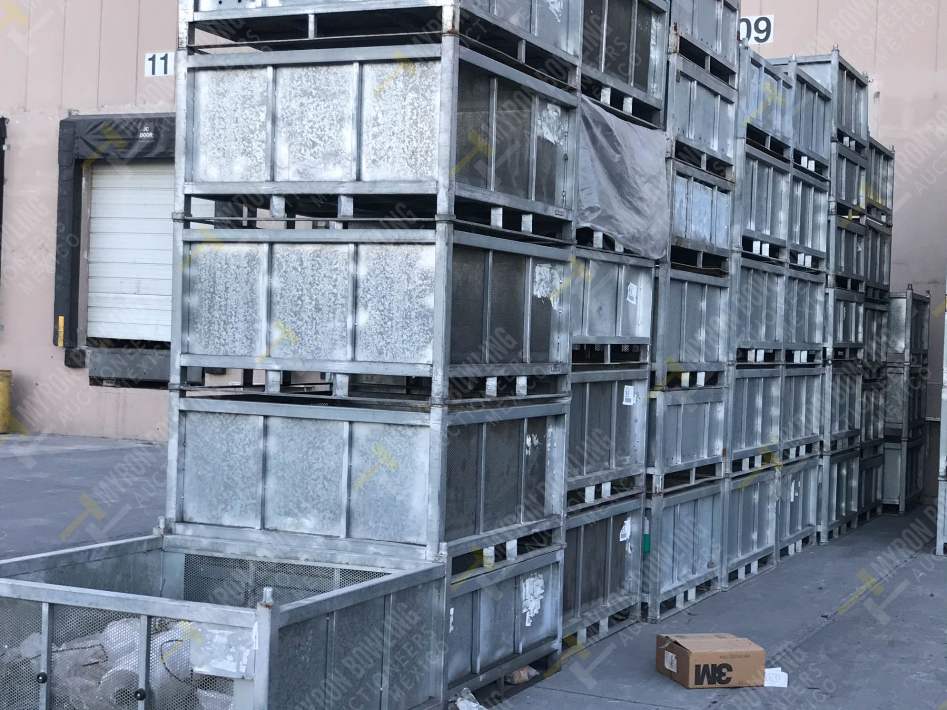 70 GALVANIZED STEEL CONTAINERS XYTEC (DIMENSIONS 0.60x1.32x1.24 METERS) - Image 8 of 8