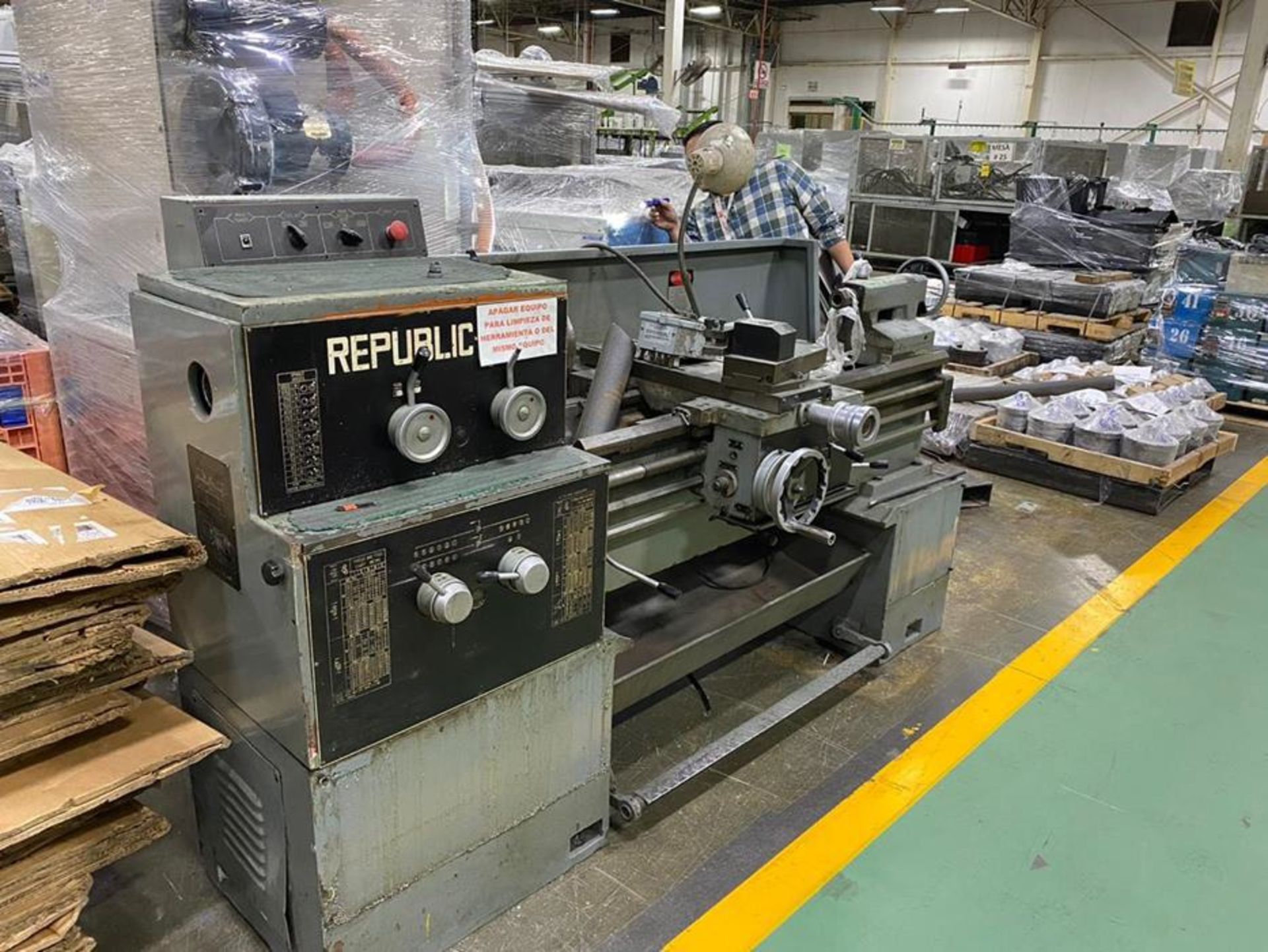 REPUBLIC-14-S LATHE, BED DIMENSION 60"X12", 9" FLIP