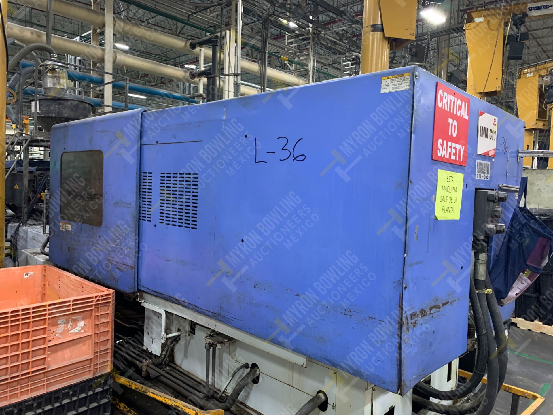 500 TON JSW J500ELL PLASTIC INJECTION MOLDING MACHINE, MFG YEAR 1998 - Image 2 of 23