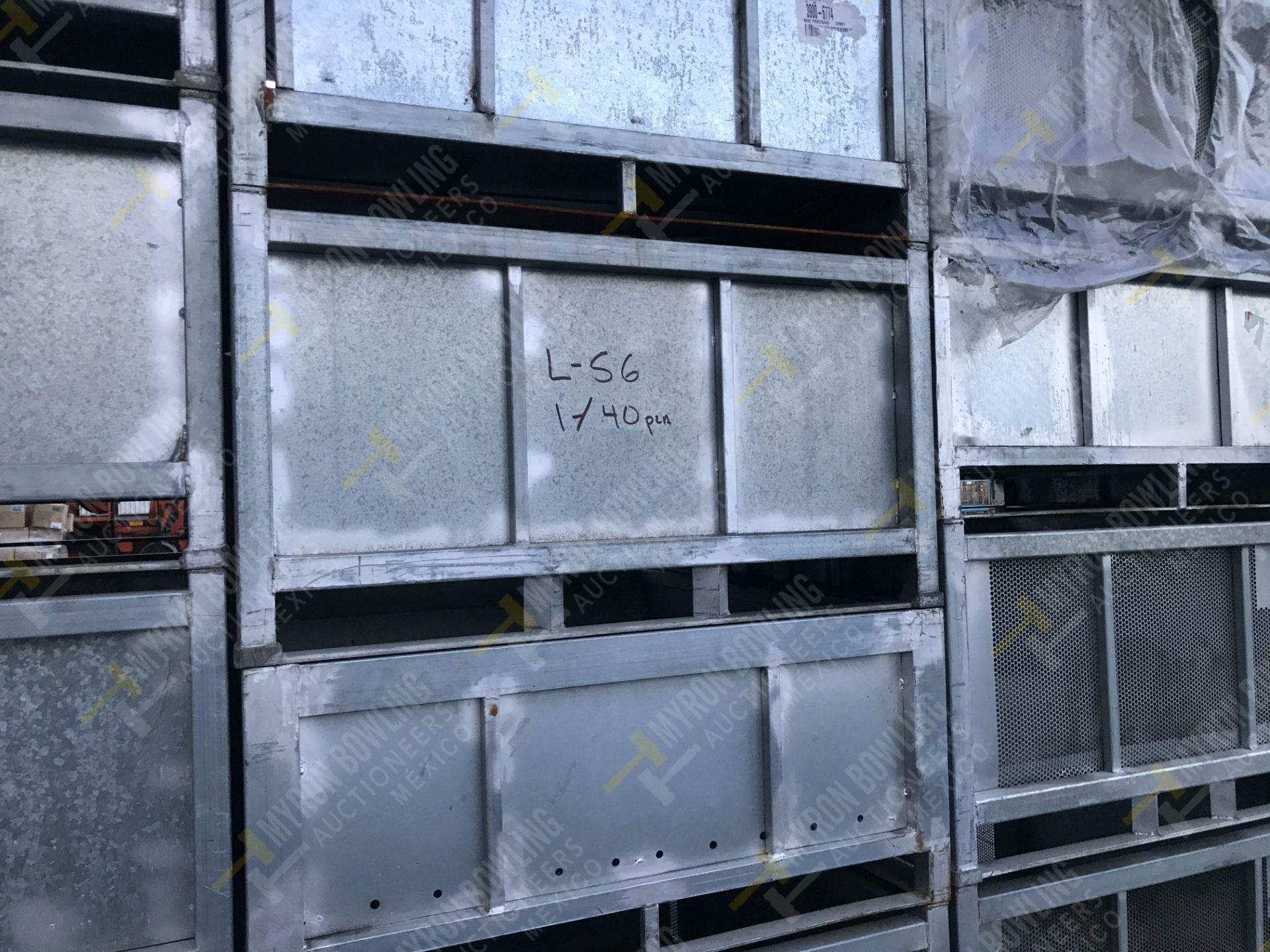 70 GALVANIZED STEEL CONTAINERS XYTEC (DIMENSIONS 0.60x1.32x1.24 METERS) - Image 7 of 10