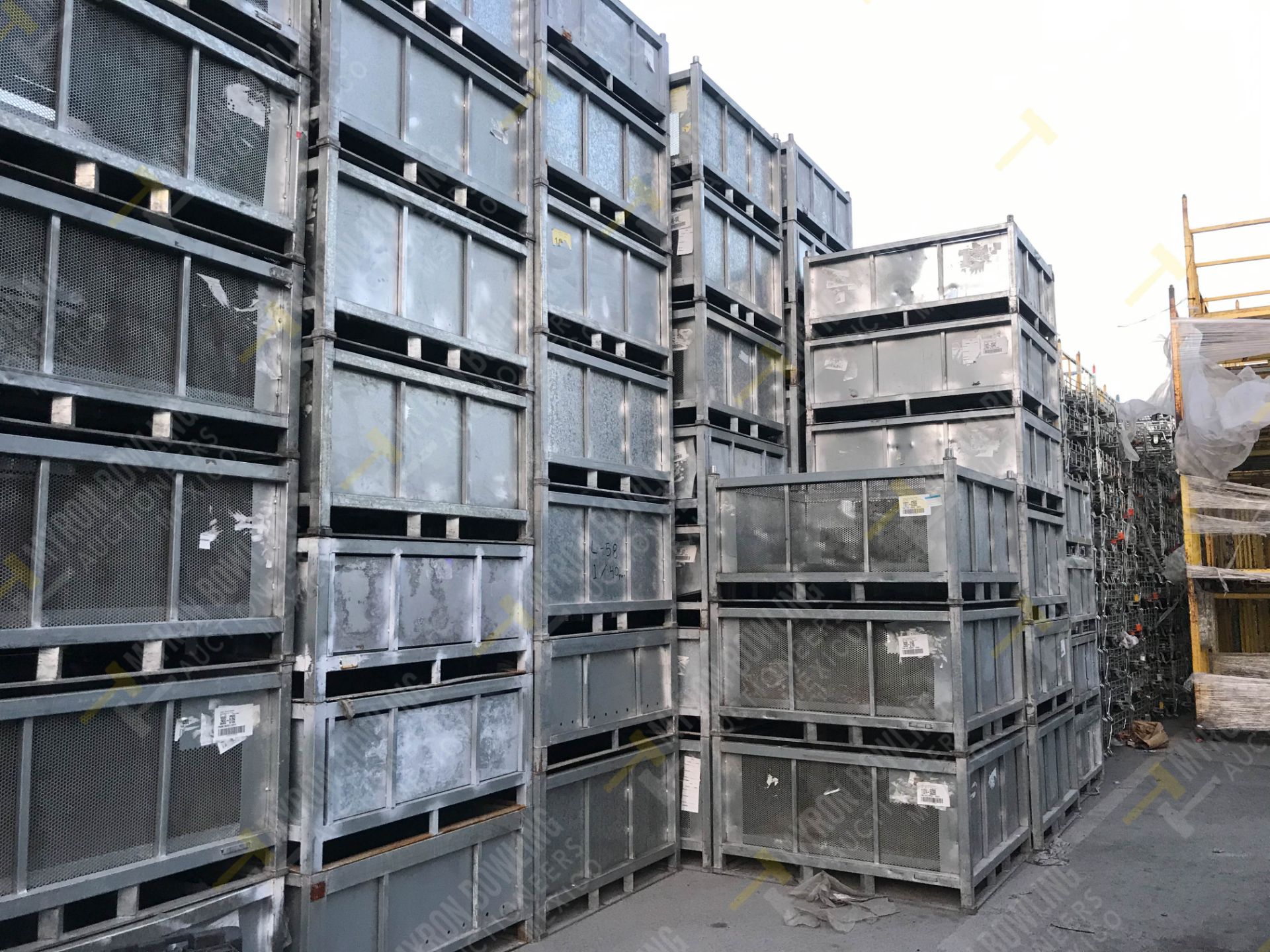 70 GALVANIZED STEEL CONTAINERS XYTEC (DIMENSIONS 0.60x1.32x1.24 METERS) - Image 5 of 8