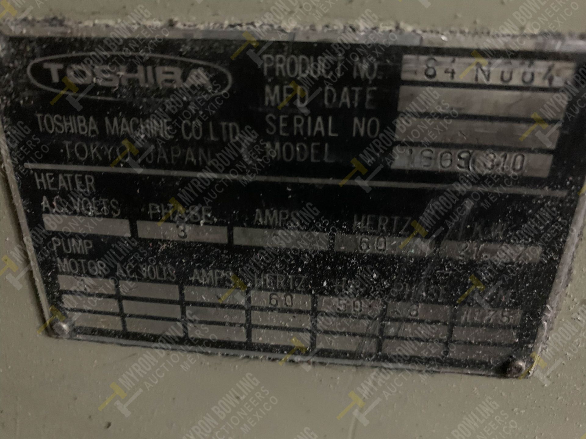 310 TON TOSHIBA ISGS310V10-19-AT PLASTIC INJECTION MOLDING MACHINE. - Image 19 of 19