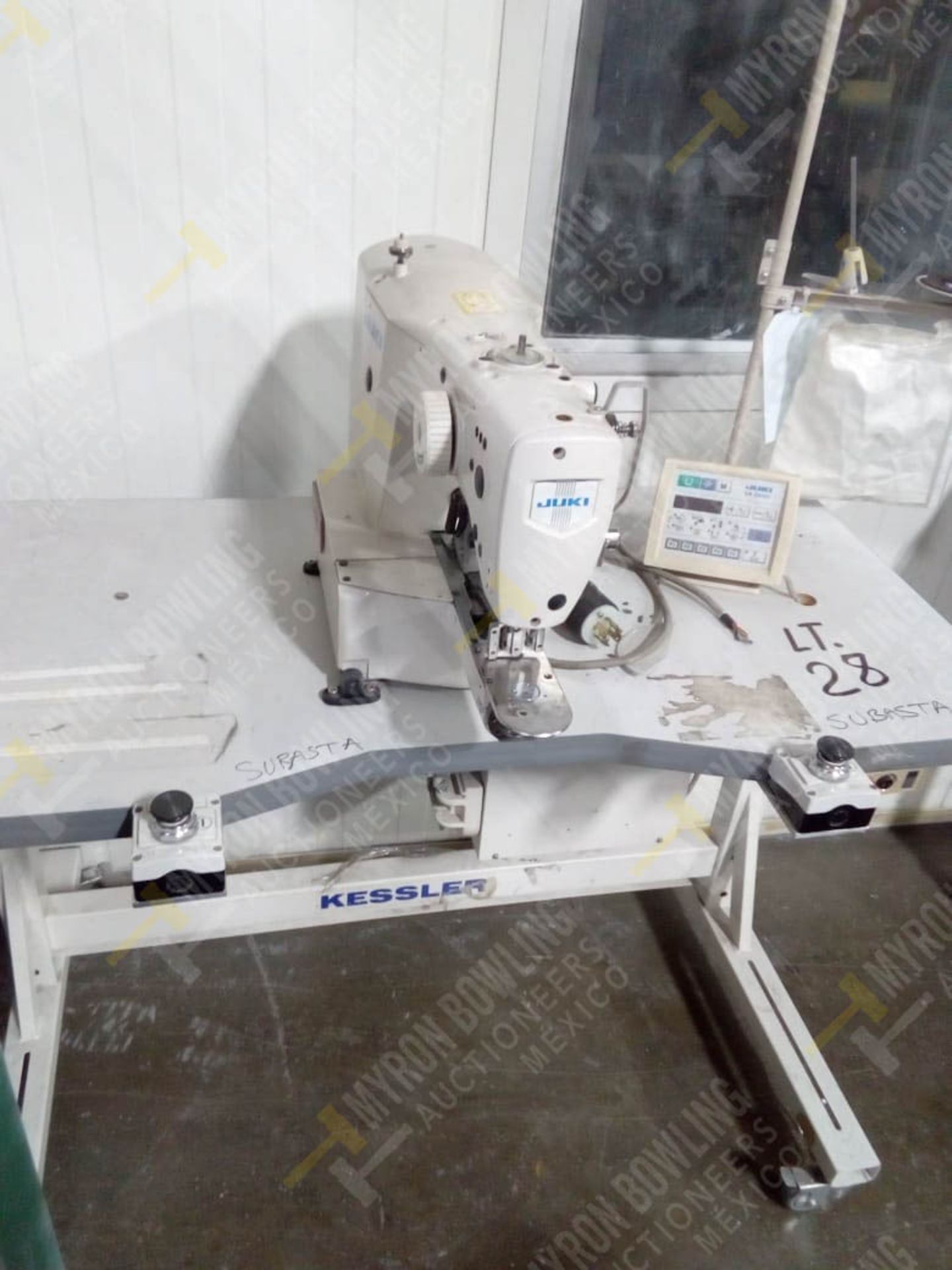 2 JUKI LK-1900A-HS SEWING MACHINES, SERIAL NUMBER 2L1FL00308/2L1FM01334, INTERN #50272/50271