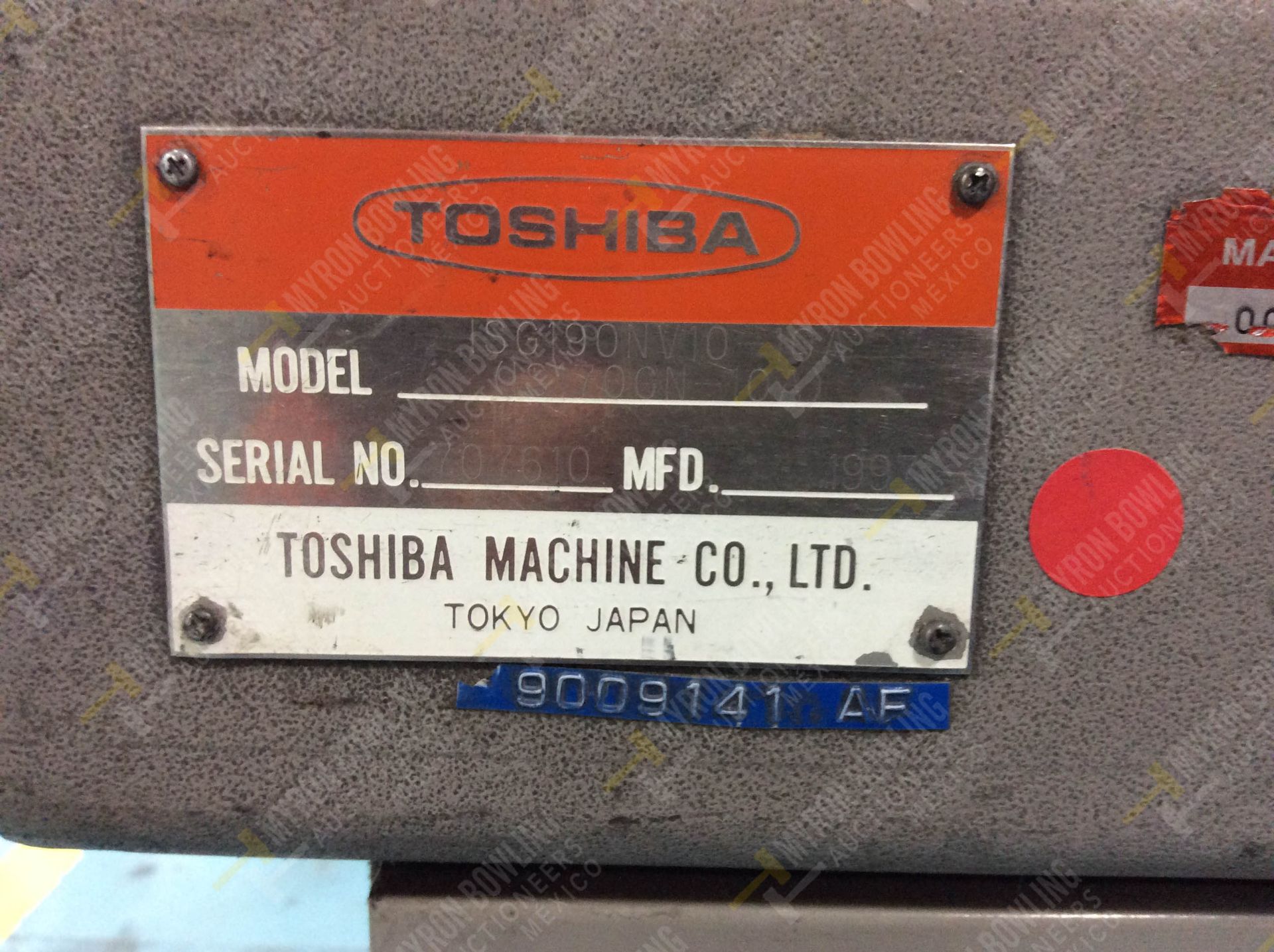 INYECTORA DE PLASTICO, MARCA TOSHIBA ISG 190N, NO. SERIE 707610, NO. ACTIVO D-06, AÑO 1997, MODELO - Image 14 of 15