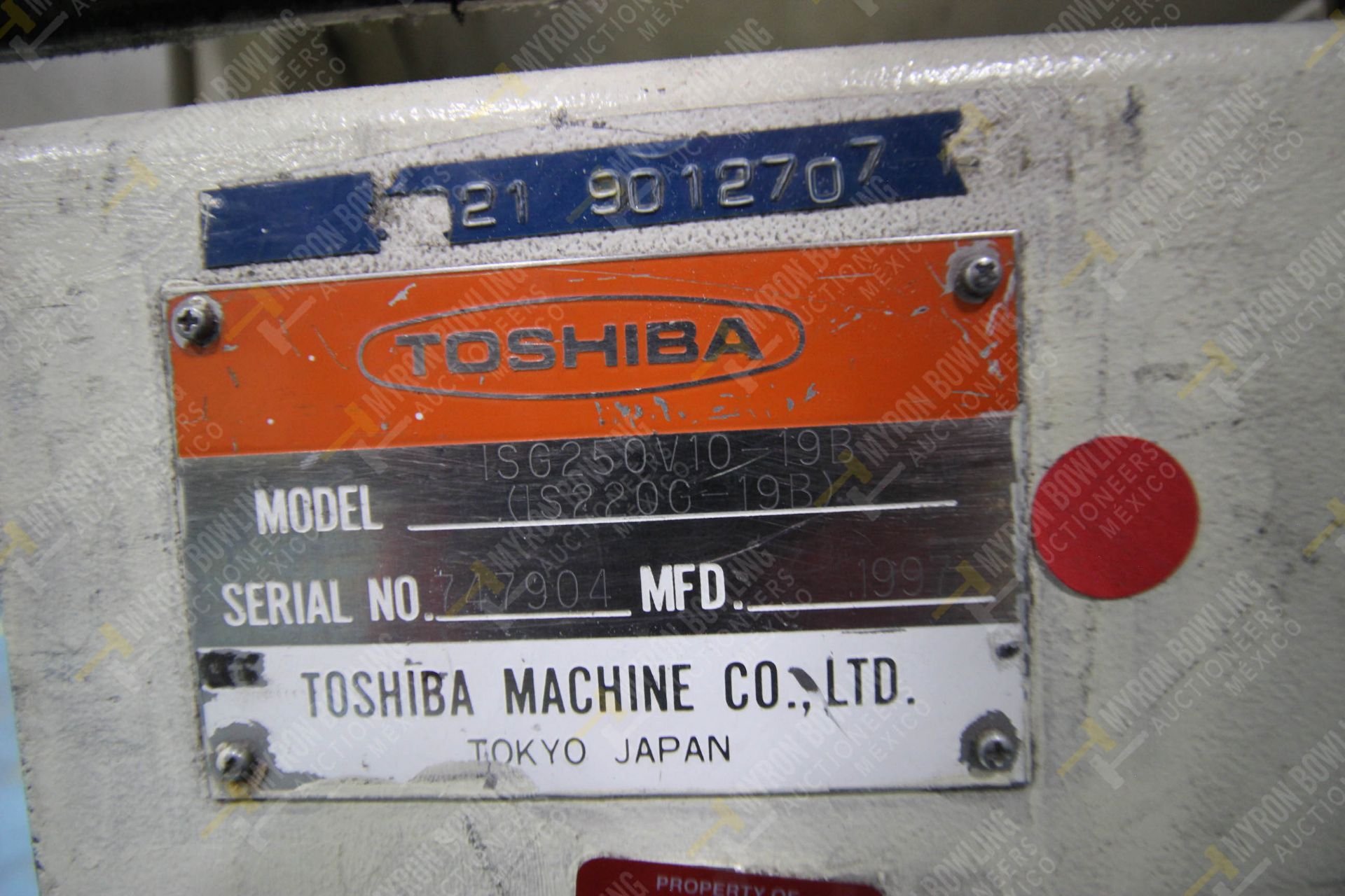 INYECTORA DE PLASTICO, MARCA TOSHIBA ISG 250, NO. SERIE 747904, NO. ACTIVO D-11, AÑO 1997, MODELO I - Image 16 of 16
