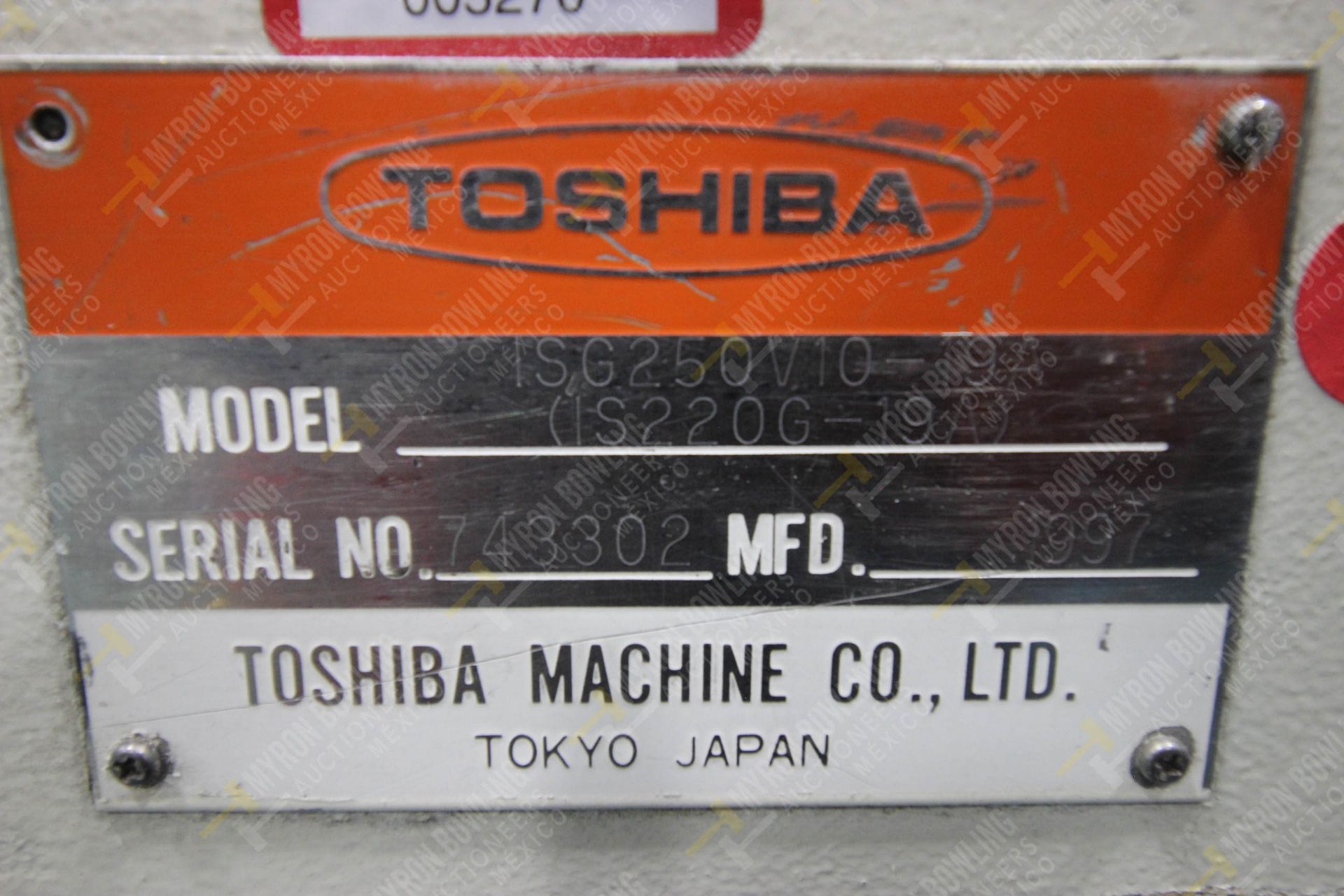 INYECTORA DE PLASTICO, MARCA TOSHIBA ISG 250, NO. SERIE 743302, NO. ACTIVO D-10, AÑO 1997, MODELO I - Image 17 of 17