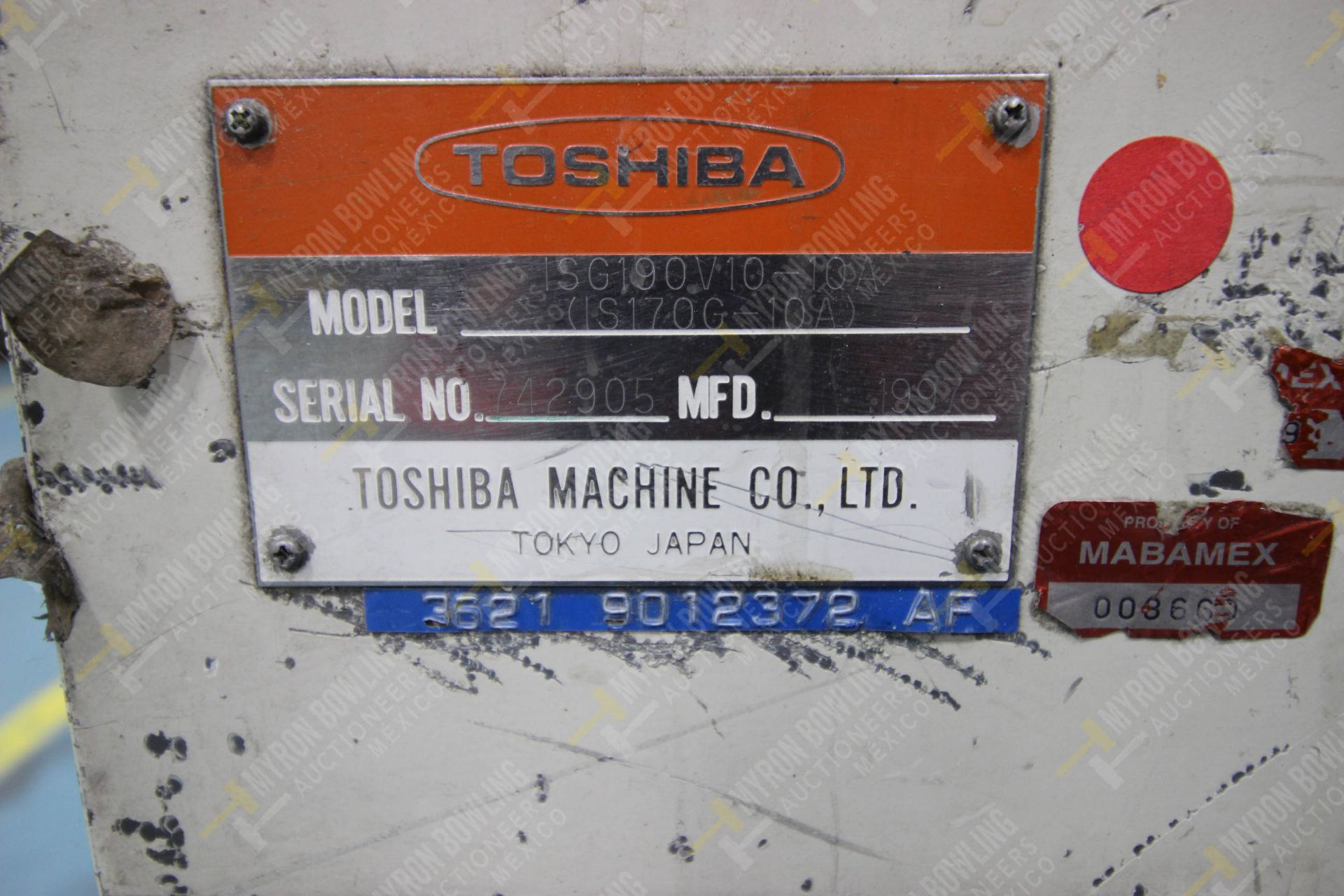 INYECTORA DE PLASTICO, MARCA TOSHIBA ISG 190, NO. SERIE 742905, NO. ACTIVO L03, AÑO 1997, MODELO IS - Image 15 of 17