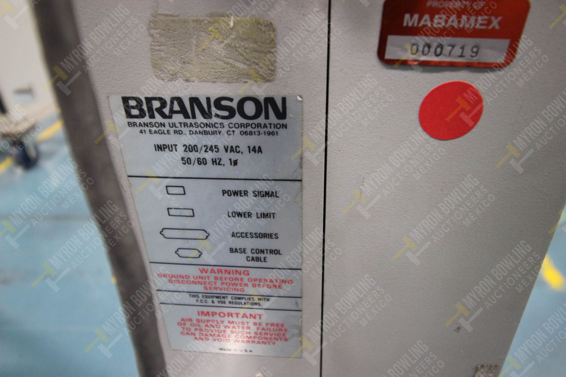 TRES MAQUINAS DE SOLDAR ULTRASONICAS, MARCA BRANSON, NO. SERIE WMB16122511, NO. ACTIVO MS-150/MS-29 - Image 17 of 19