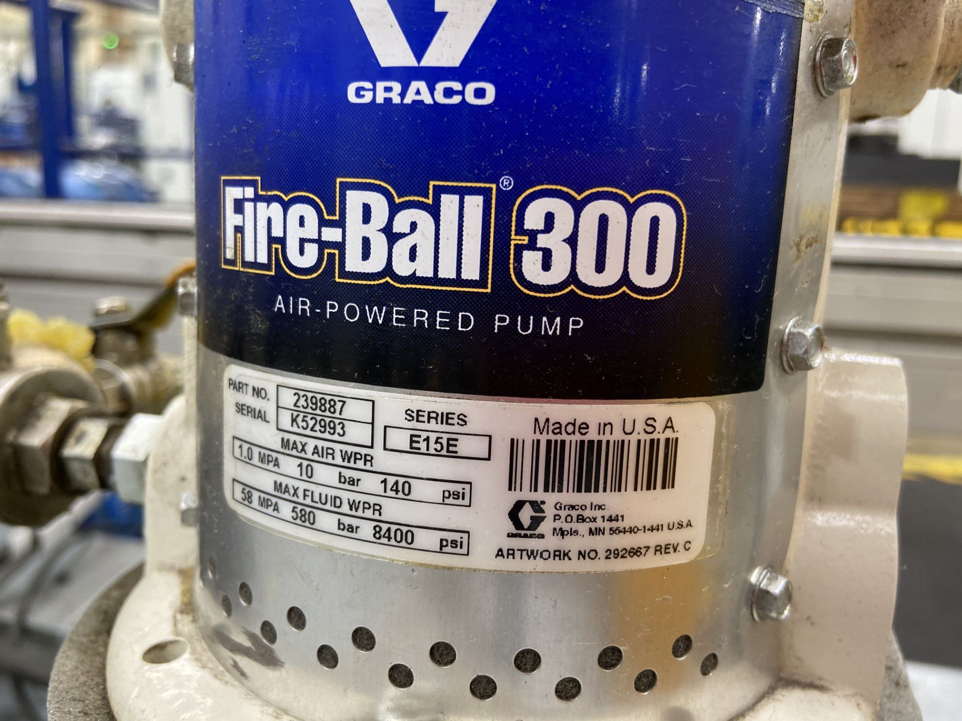 Two GRACO grease pumps model E15E and serial number: K52993 - Image 5 of 10