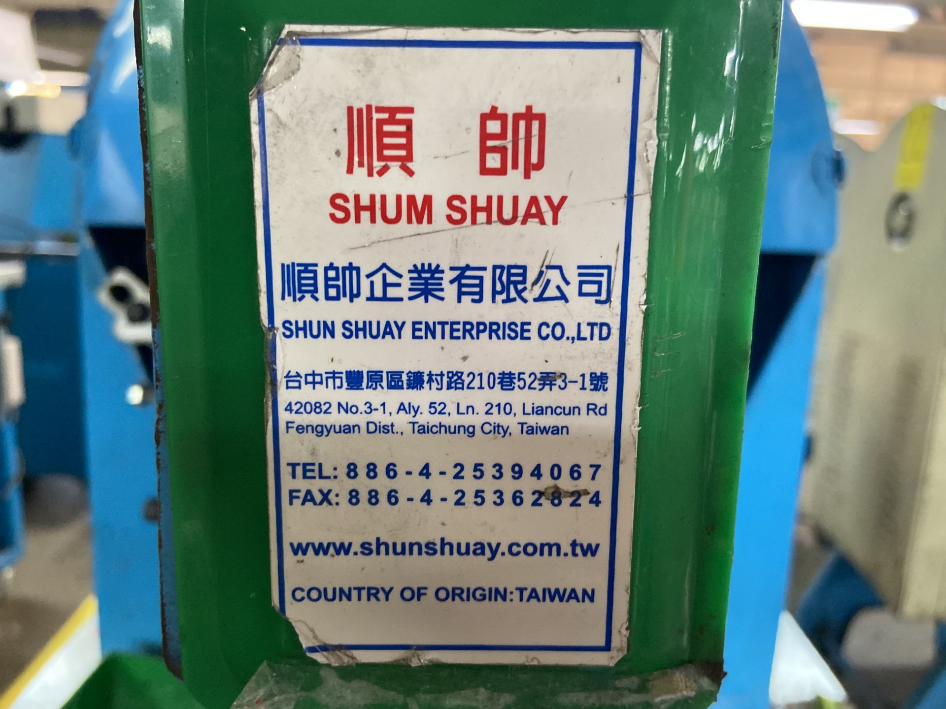 Prensa de grommet marca Shum Shuay Enterprise - Image 10 of 12