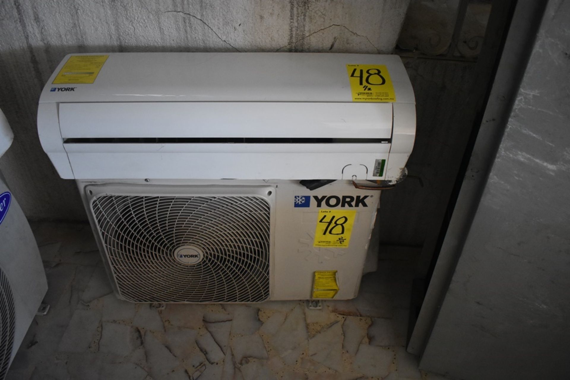 Mini split marca York, Modelo Evaporador: YH9FXC12BAH-FX, Modelo Condensador: YH9FYC12BAH-A-X - Image 5 of 9