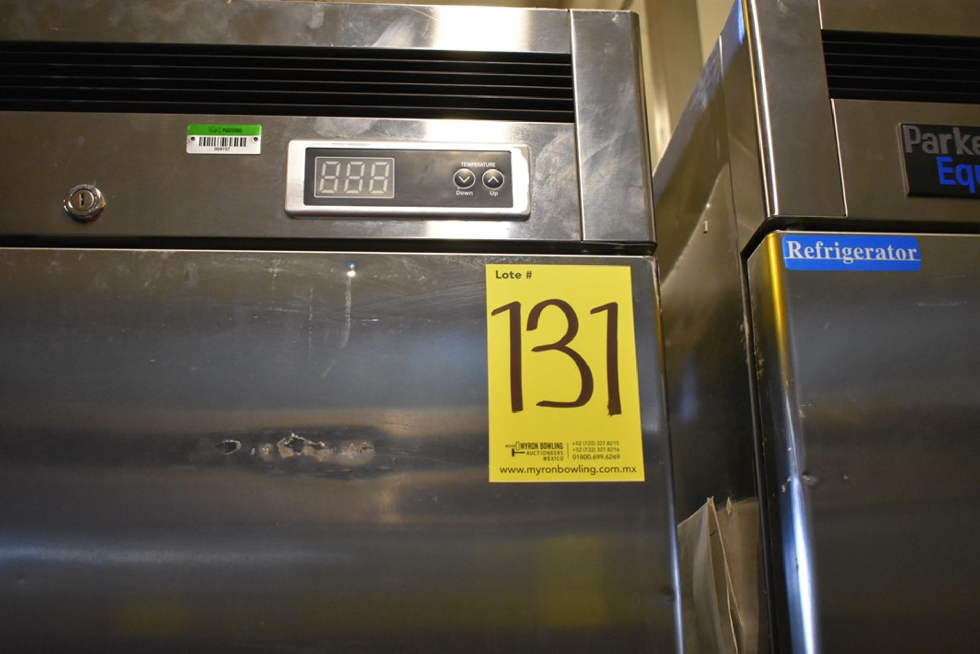 Refrigerador en acero inoxidable de dos puertas abatibles marca Parker Equipment - Bild 12 aus 13